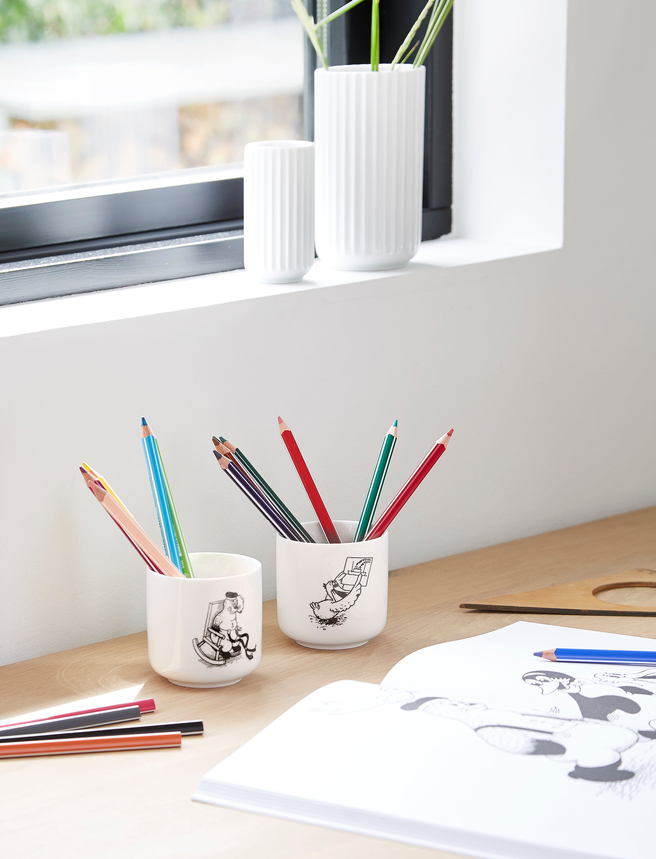 Mette Ditmer Rasmus Klump Mug W/O Lid Pelle, 20 CL, White, Kopper & Krus > Kopper, Børn