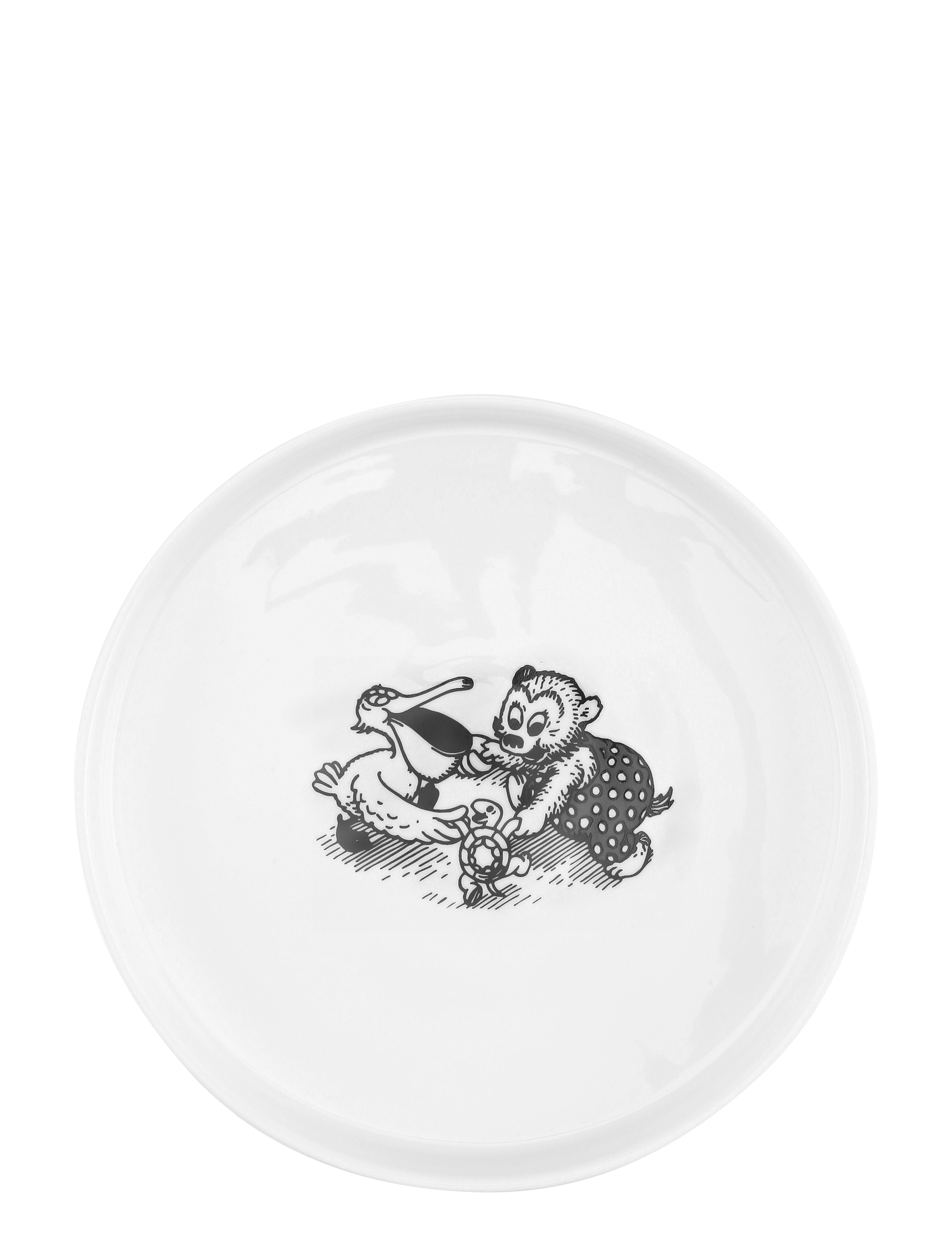 METTE DITMER Rasmus Klump Plate Weiß - Ø 20 CM - Kinder