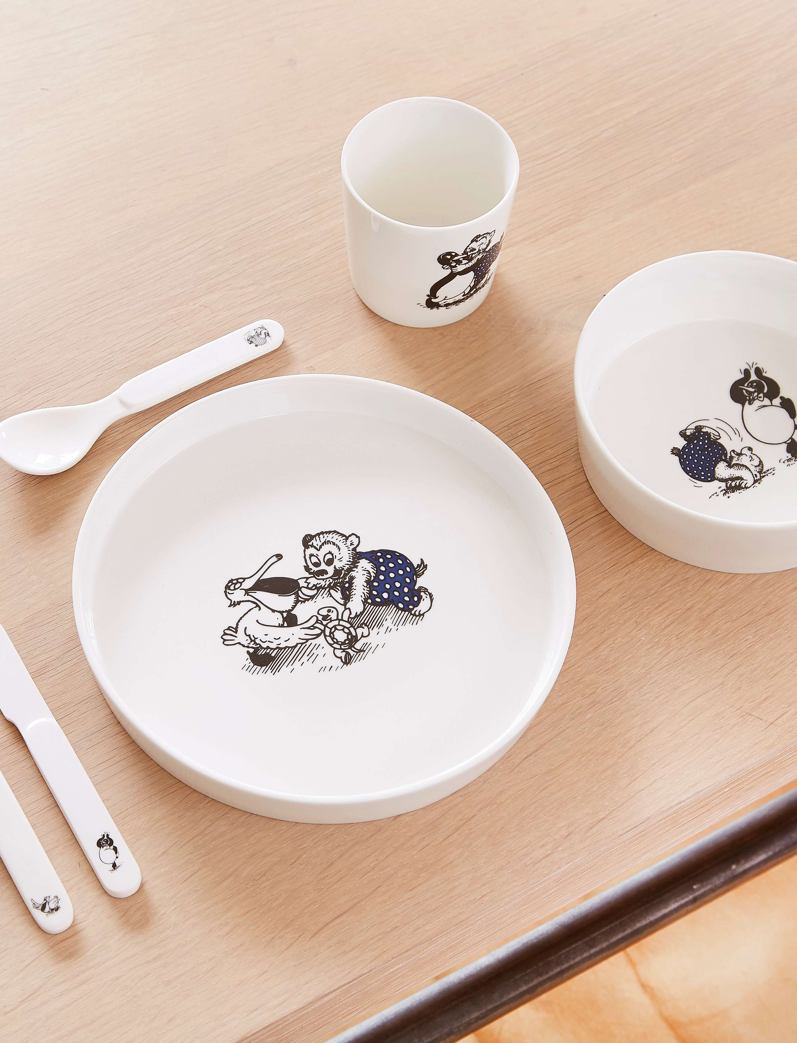 Mette Ditmer Rasmus Klump Plate, Ø 20 cm, Meal Time, Weiß - Plates & Bowls, Kinder