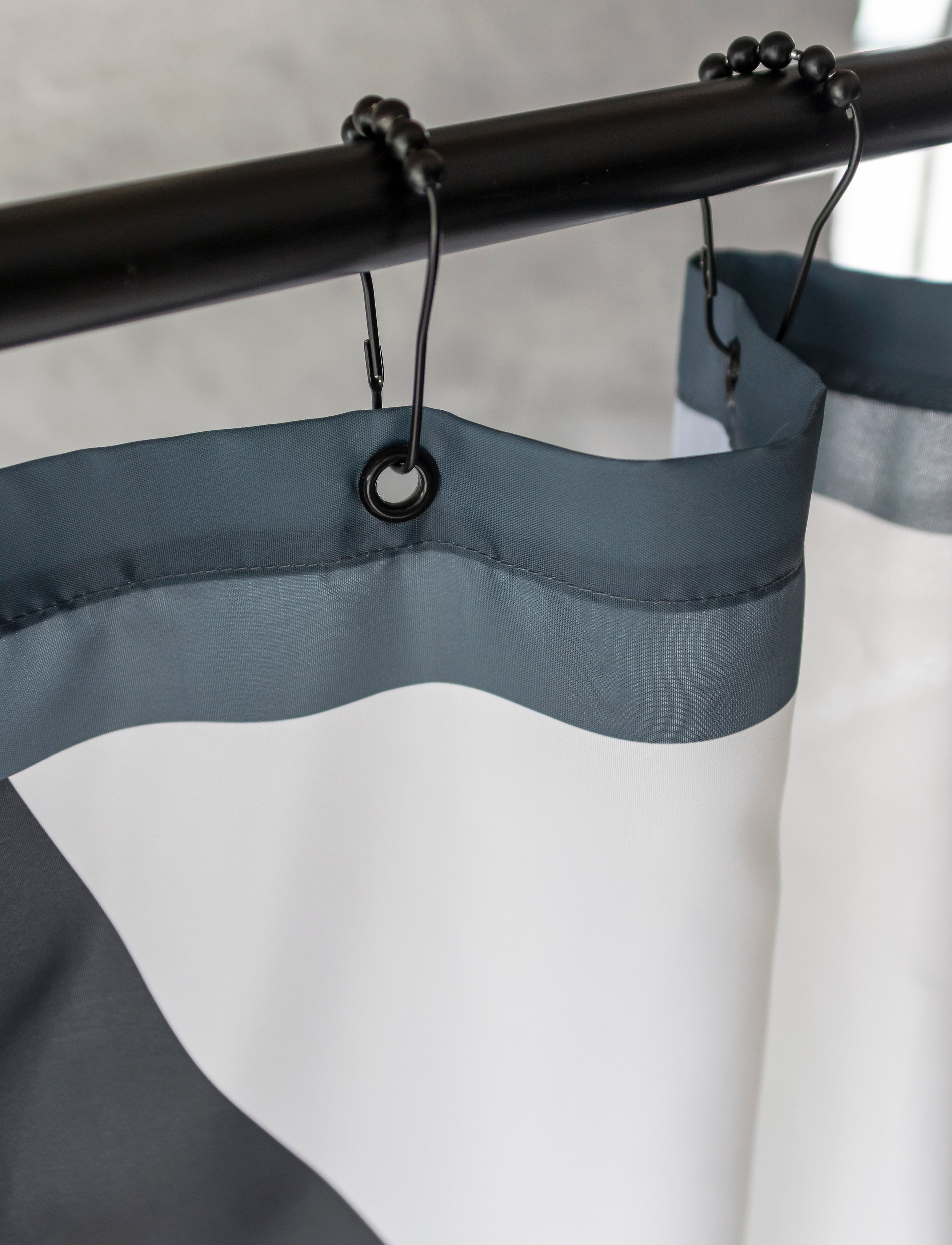 Mette Ditmer - ROCK shower curtain - dušas aizkari - black - 3