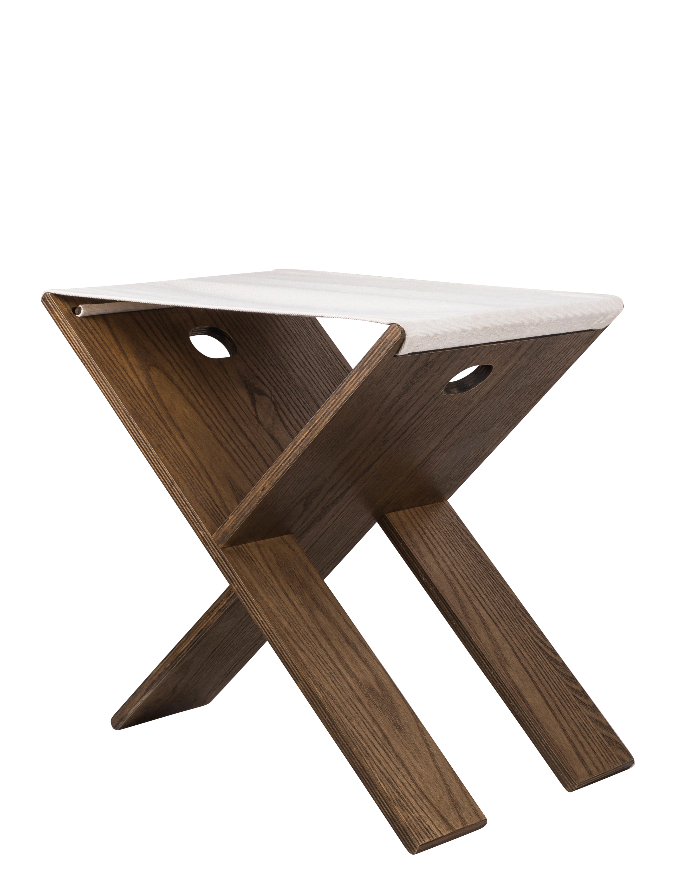Mette Ditmer Roots Folding Stool, Taburet og bænk, Brun, Str: ONE SIZE