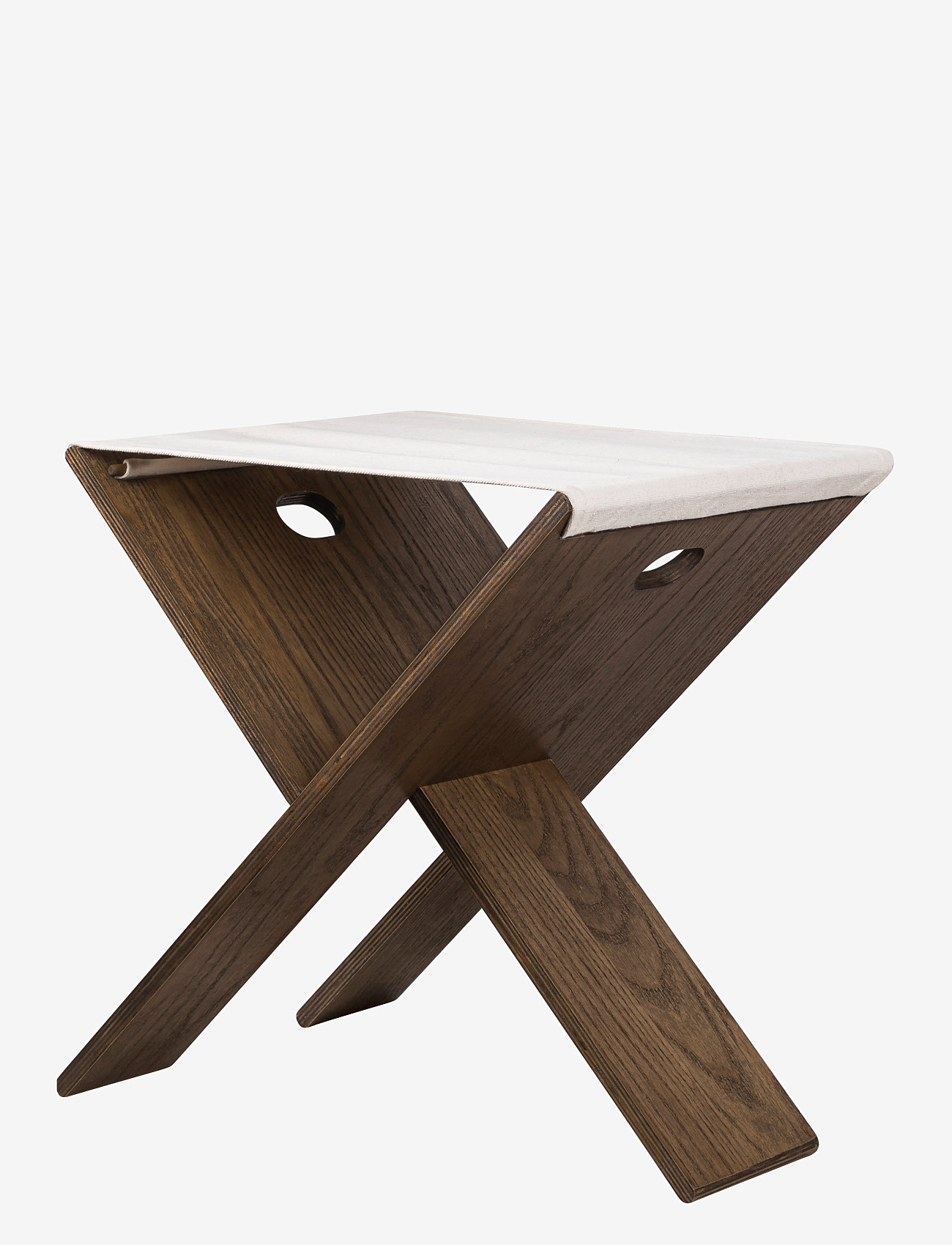 Mette Ditmer - ROOTS folding stool - taburetter og bænke - dark oiled - 1