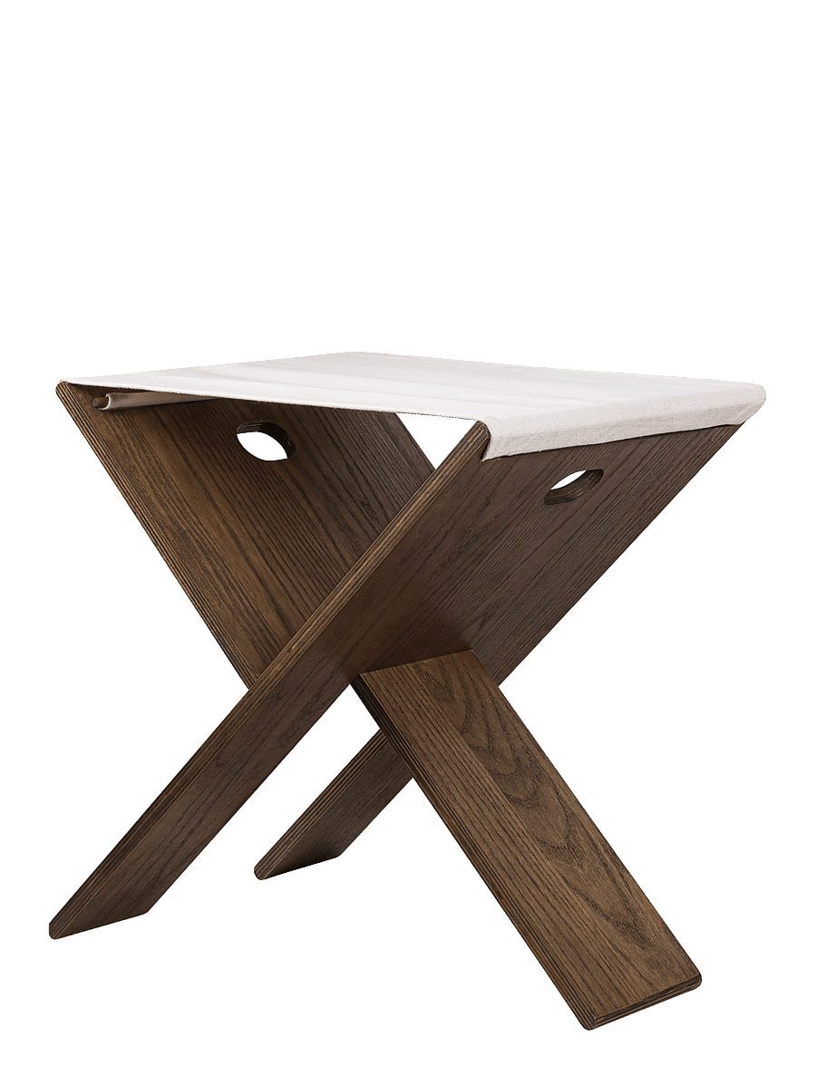 Mette Ditmer - ROOTS folding stool - hocker & bänke - dark oiled - 2