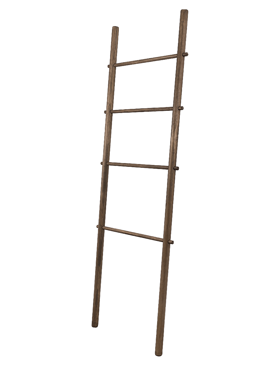 Mette Ditmer - ROOTS ladder - wand dekoration - dark oiled - 1