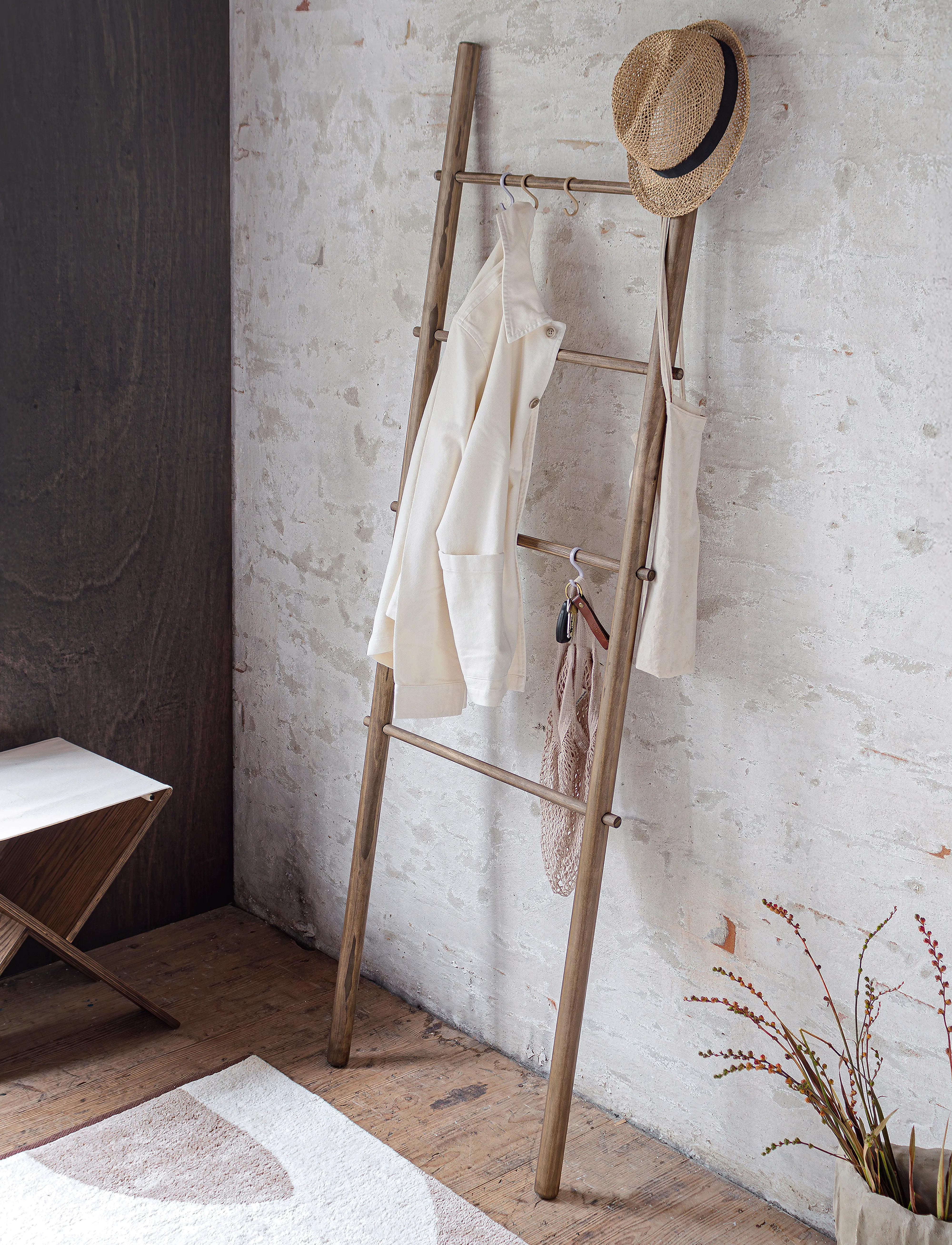 Mette Ditmer Roots Ladder, One Size, Brown, Dekorativt Tilbehør-Detaljer > Vægdekoration, Unisex