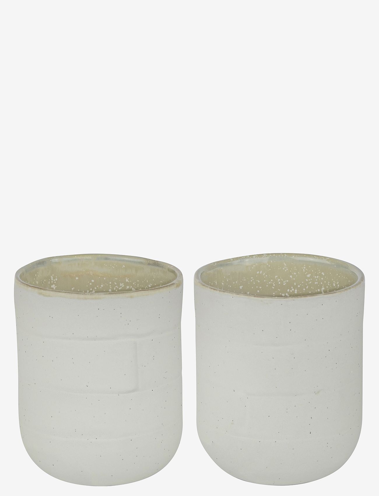 Mette Ditmer - SAND GRAIN mug, 30 cl., 2-pack - kaffetassen - straw - 1