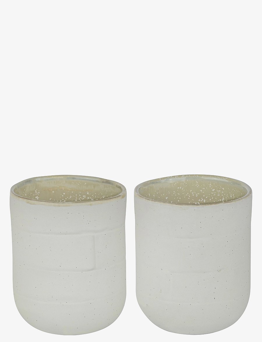 Mette Ditmer - SAND GRAIN mug, 30 cl., 2-pack - kaffetassen - straw - 1