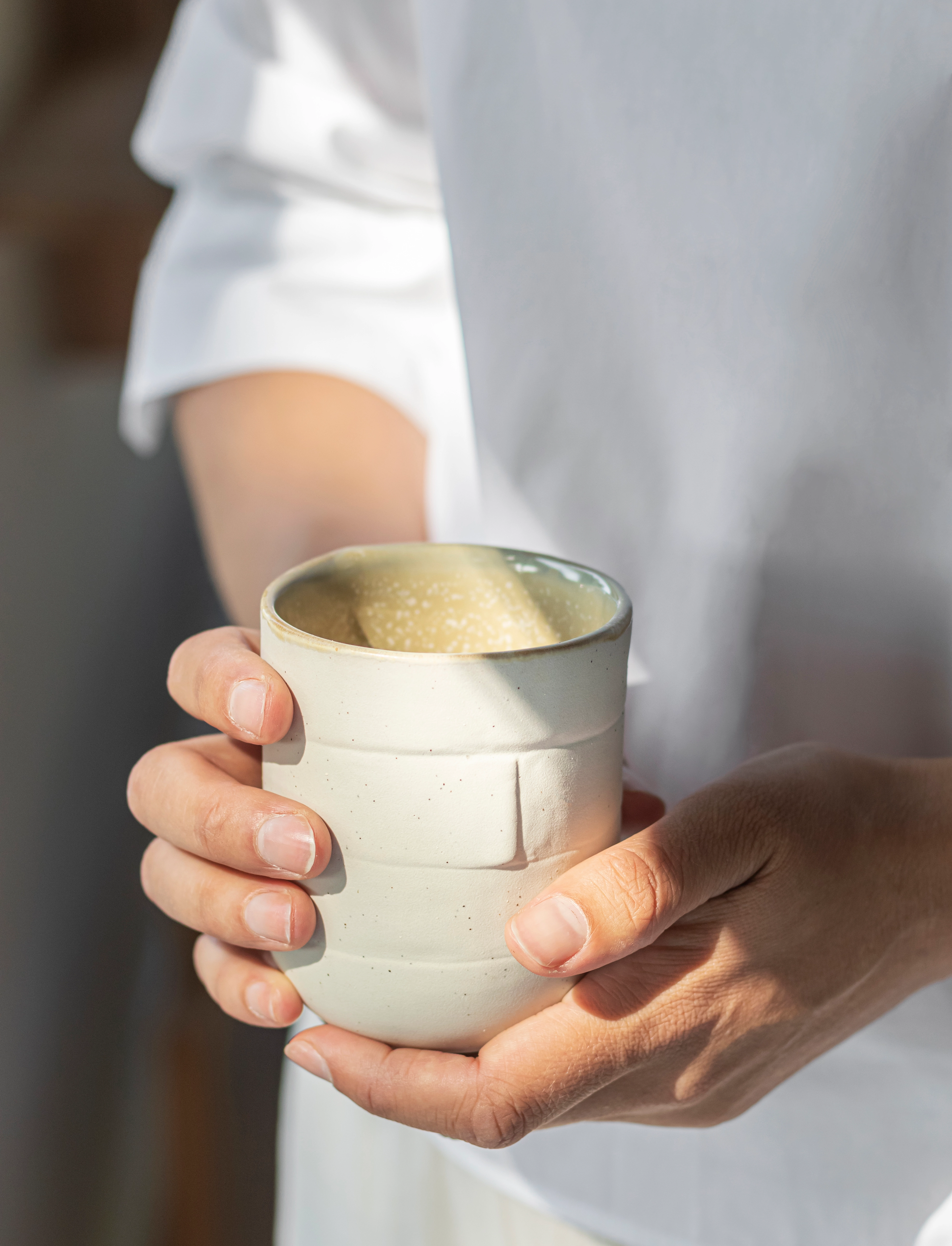 Mette Ditmer - SAND GRAIN mug, 30 cl., 2-pack - kaffetassen - straw - 2