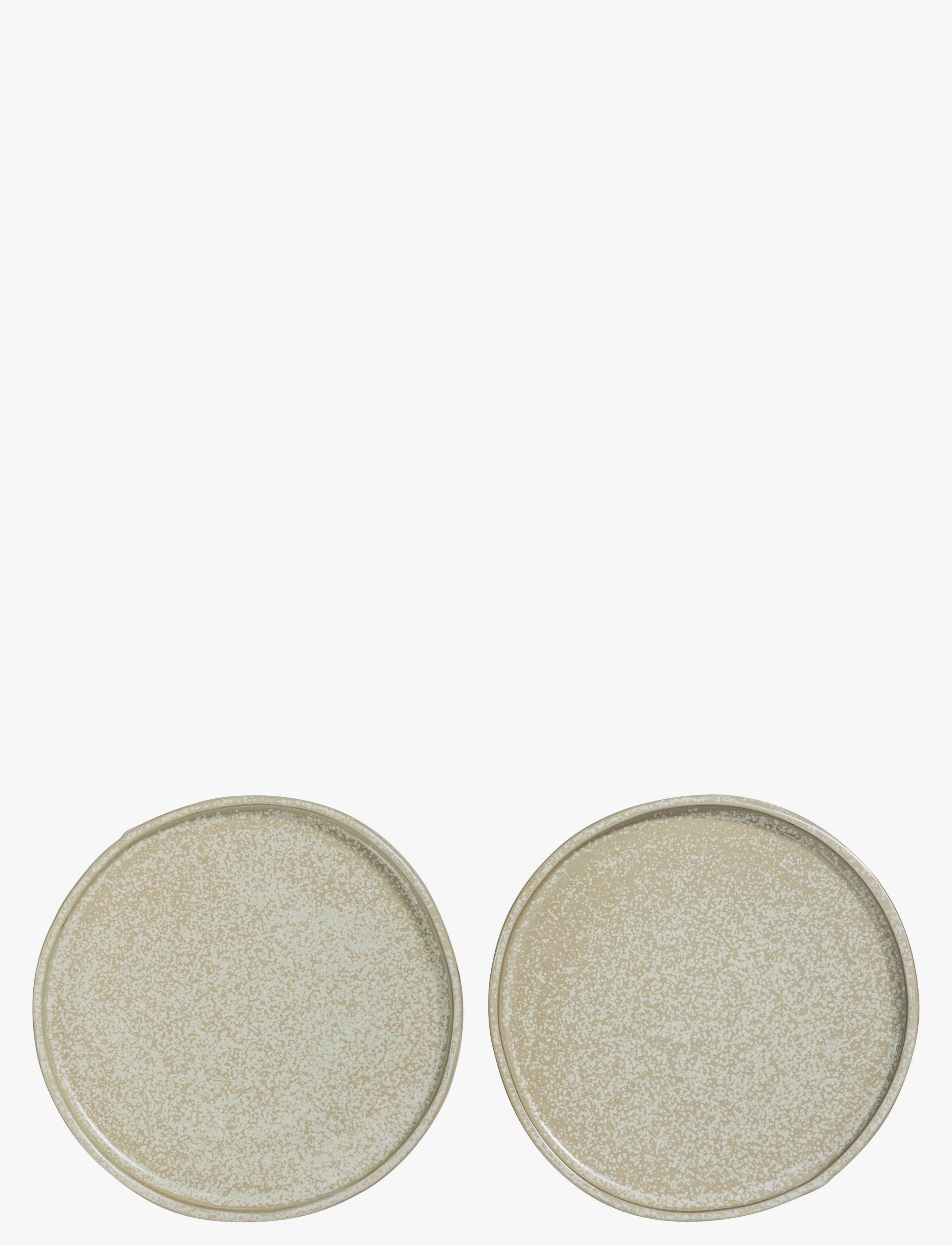 Mette Ditmer Sand Grain Plate, 2-Pack, Small Plade, Beige, Str: Ø 20 CM