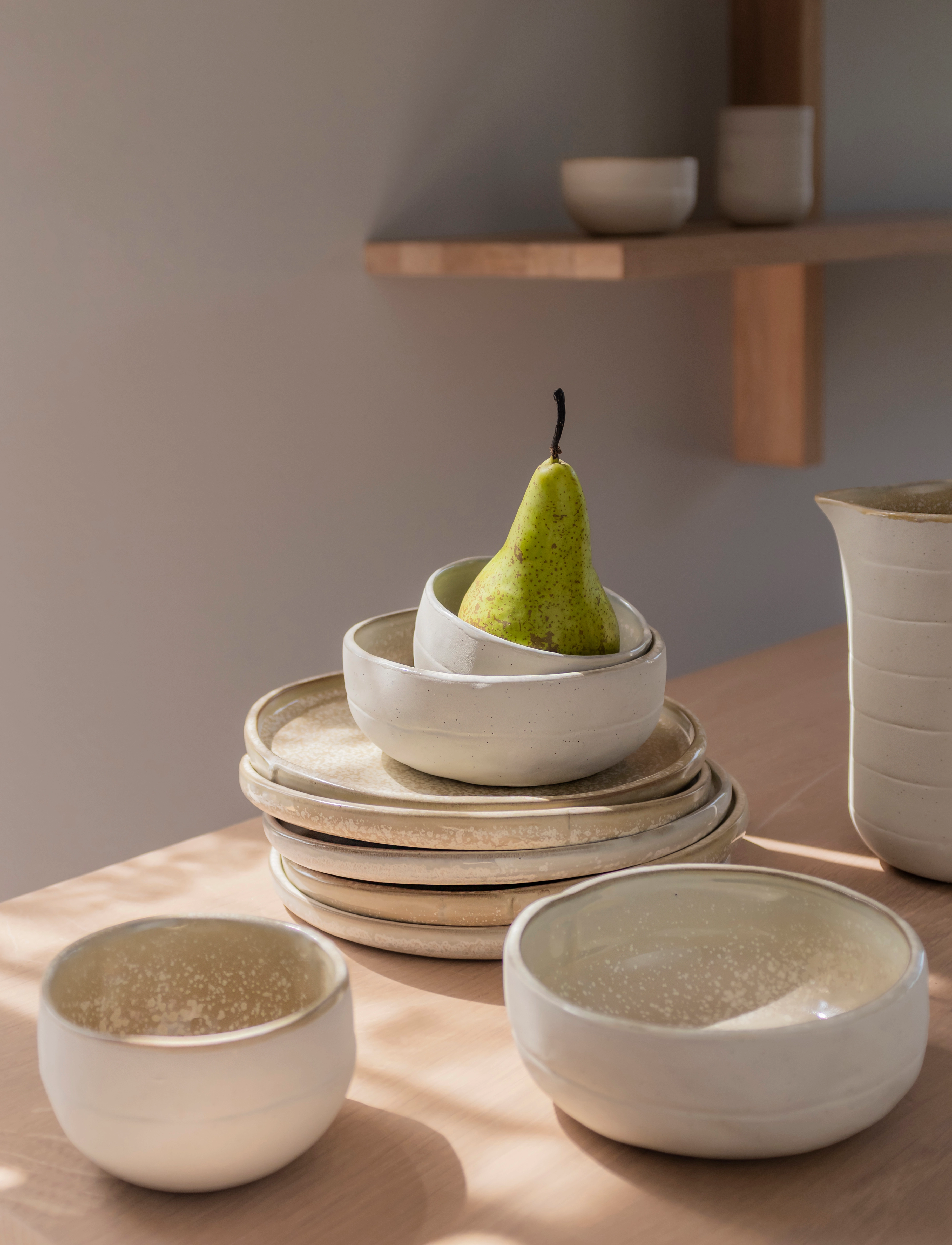 Mette Ditmer SAND GRAIN plate, 2-pack - Konfirmation - STRAW / beige
