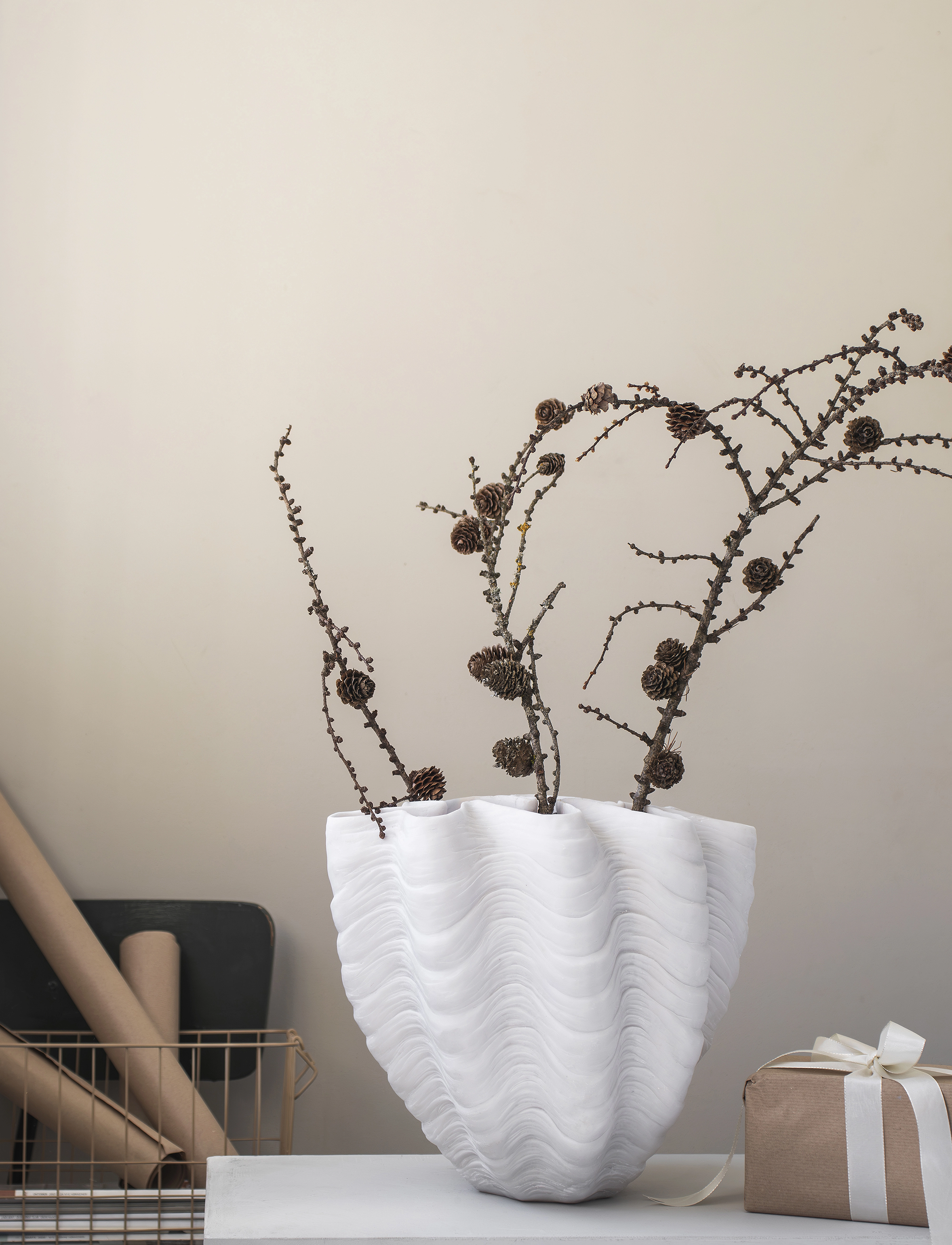 Mette Ditmer - SHELL vase - vāzes - off-white - 3