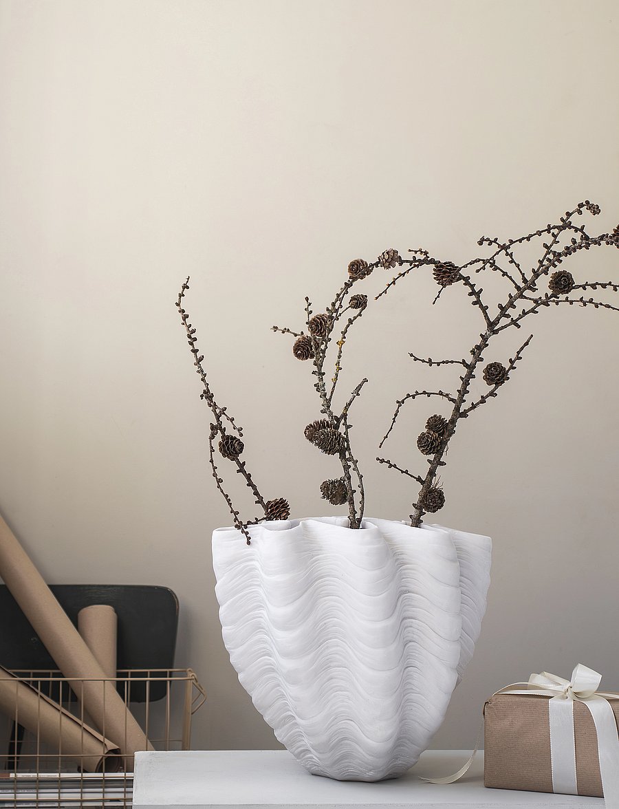 Mette Ditmer - SHELL vase - vasen - off-white - 3
