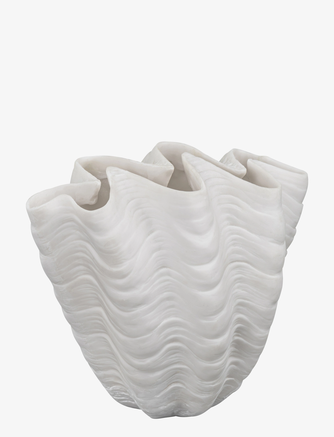 Mette Ditmer Shell Vase, Stor vase, Hvid, Str: W26X H22CM