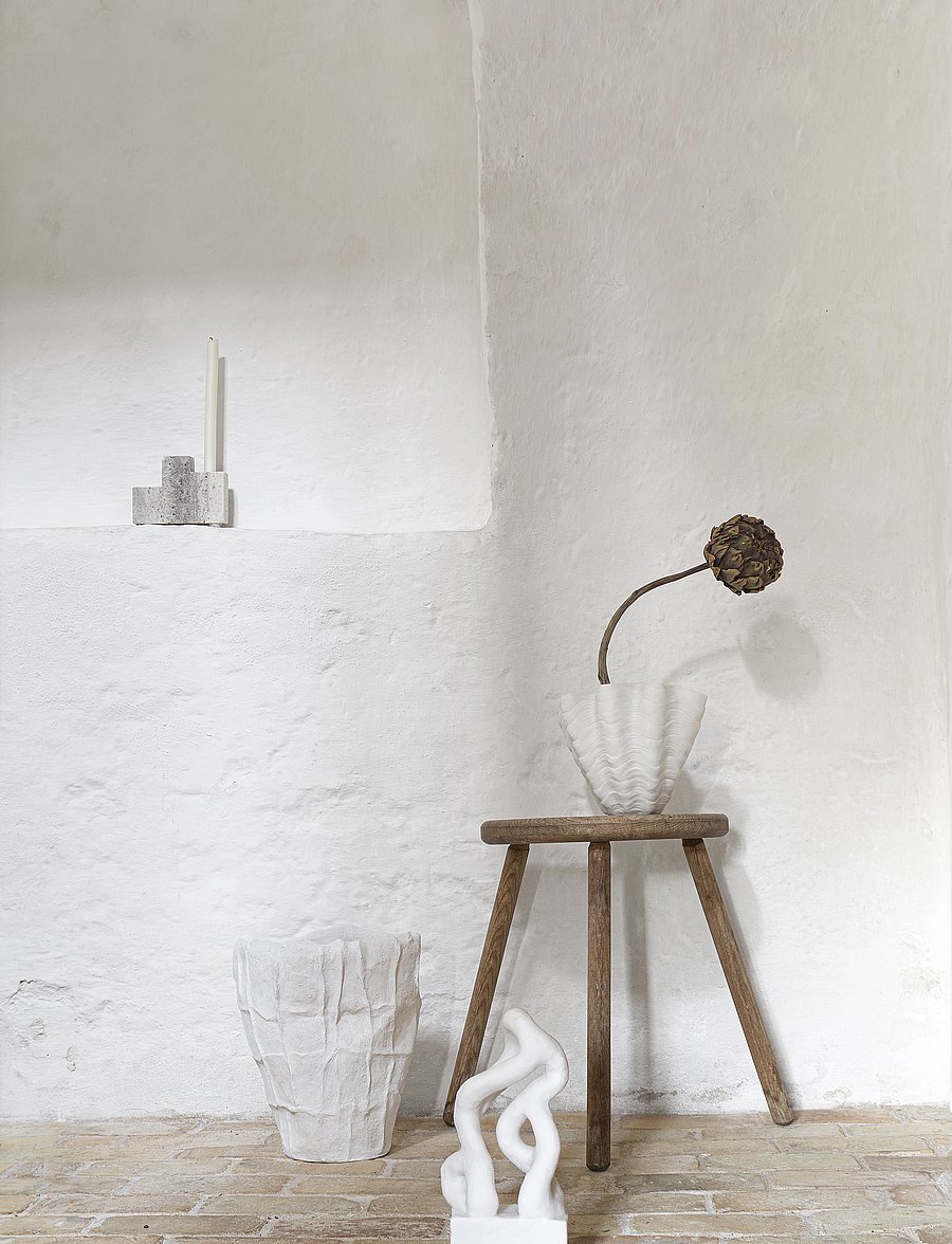 Mette Ditmer - SHELL vase - vasen - off-white - 2