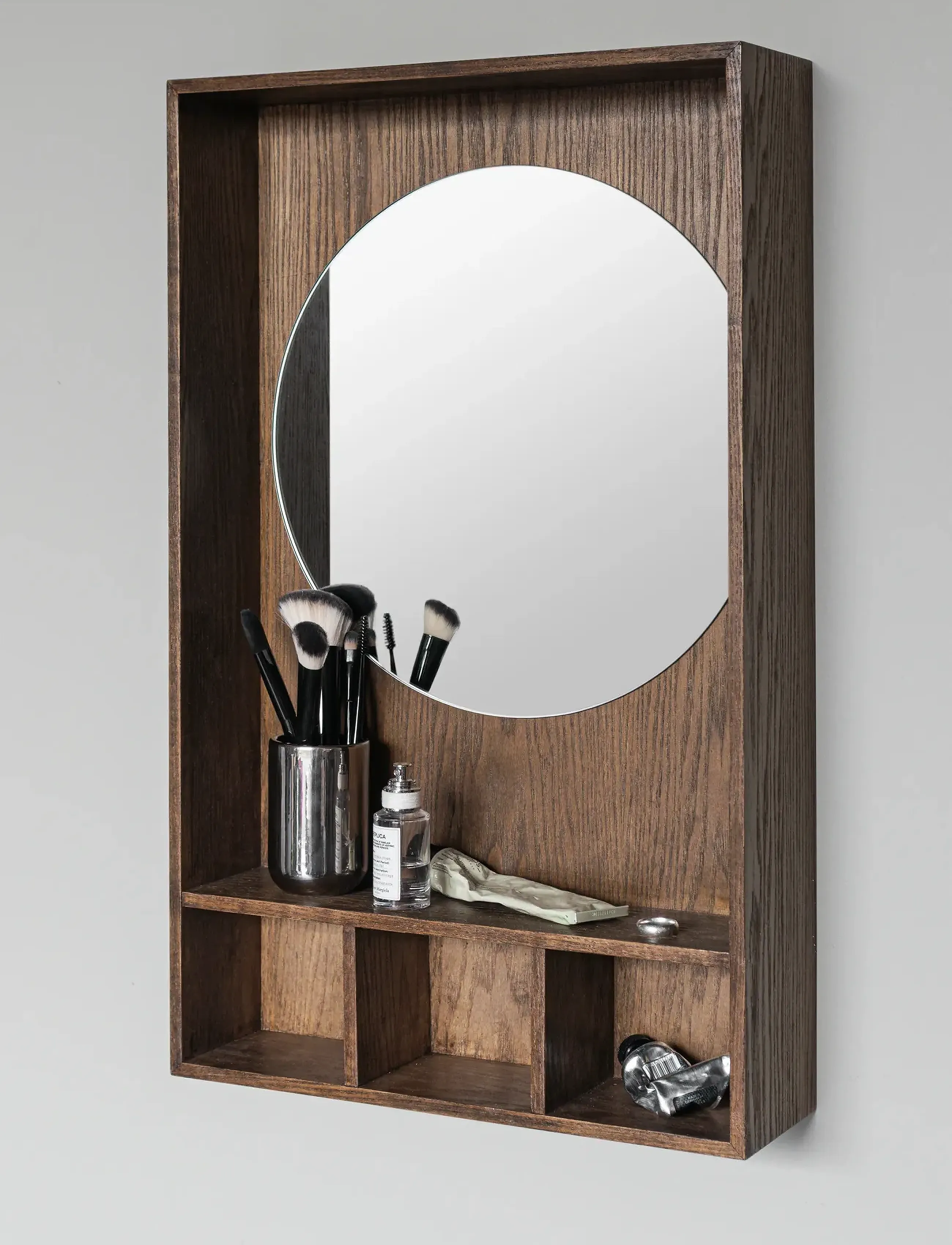 Mette Ditmer - SHOW-ME mirror shelf - hoiustamine ja riiulid - dark oiled - 2