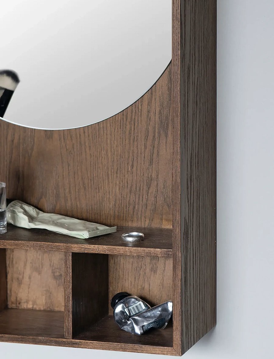 Mette Ditmer - SHOW-ME mirror shelf - hoiustamine ja riiulid - dark oiled - 3