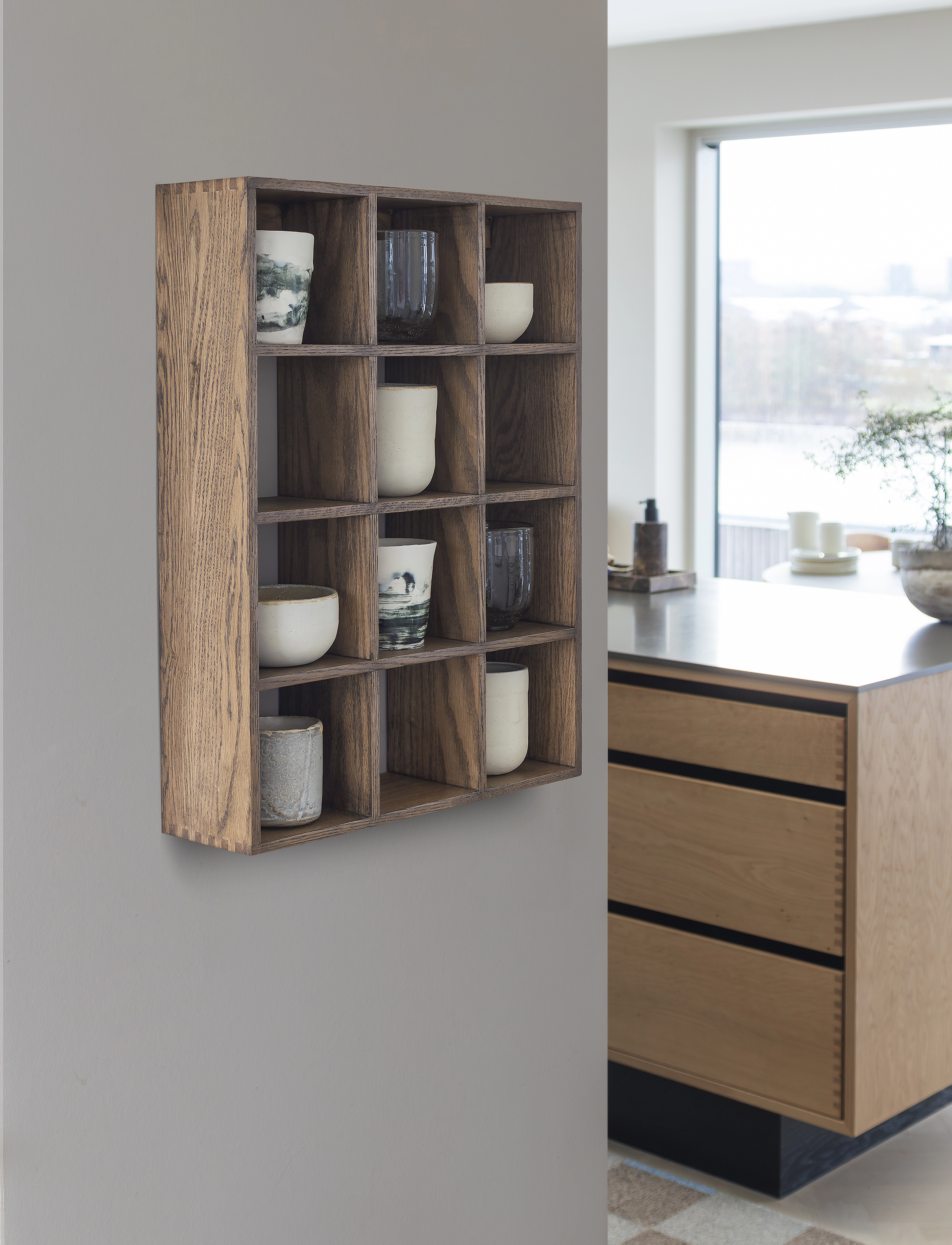 Mette Ditmer Showcase Set Box, 40X 11.5X 53 cm, Furniture, Braun - Shelves, Homeware