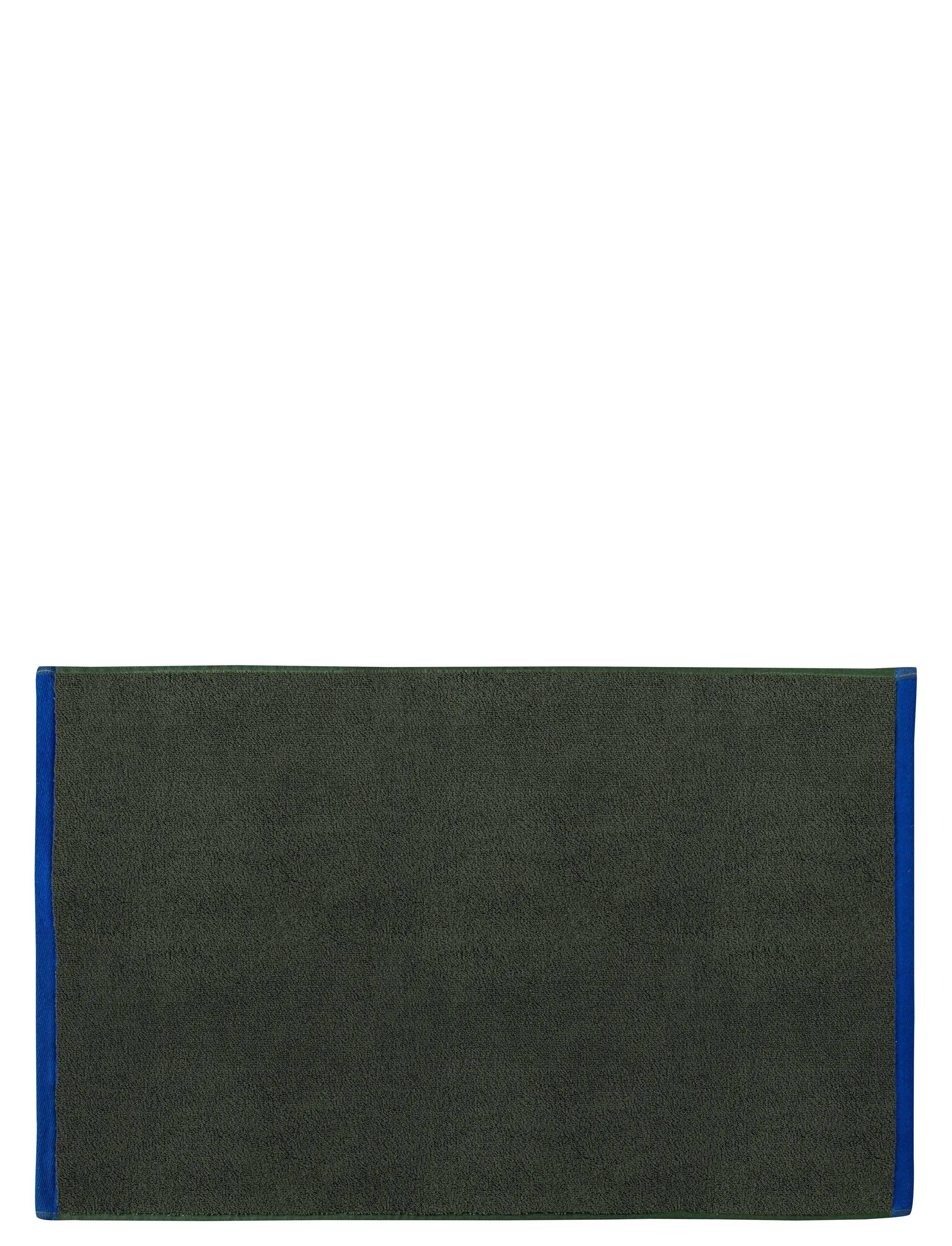 SOFT bath mat - DARK OLIVE / LIGHT BLUE