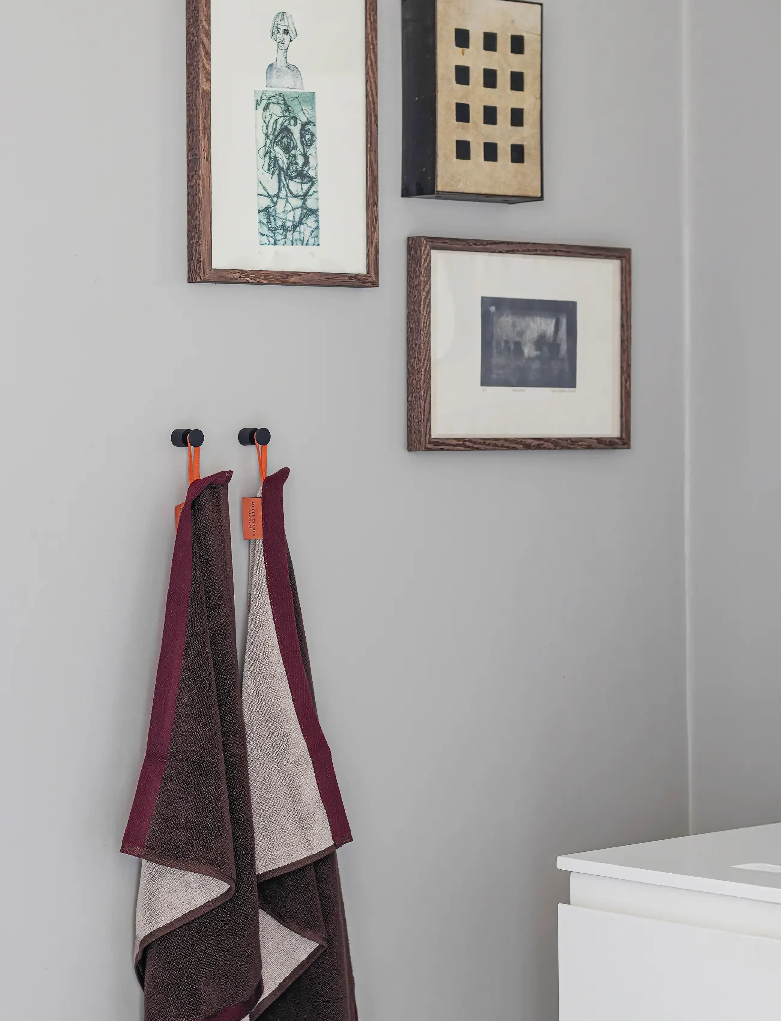 Mette Ditmer - SOFT guest towel, 2-pack - gästhanddukar - brown / sand - 3
