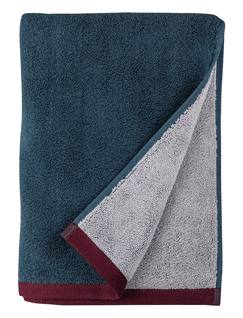Mette Ditmer - SOFT guest towel, 2-pack - gästehandtücher - midnight blue / light grey - 0