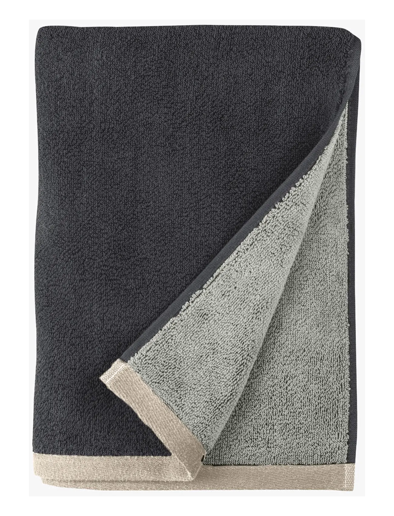 Mette Ditmer SOFT guest towel, 2-pack - Mette Ditmer - DARK GREY / LIGHT GREY / grey