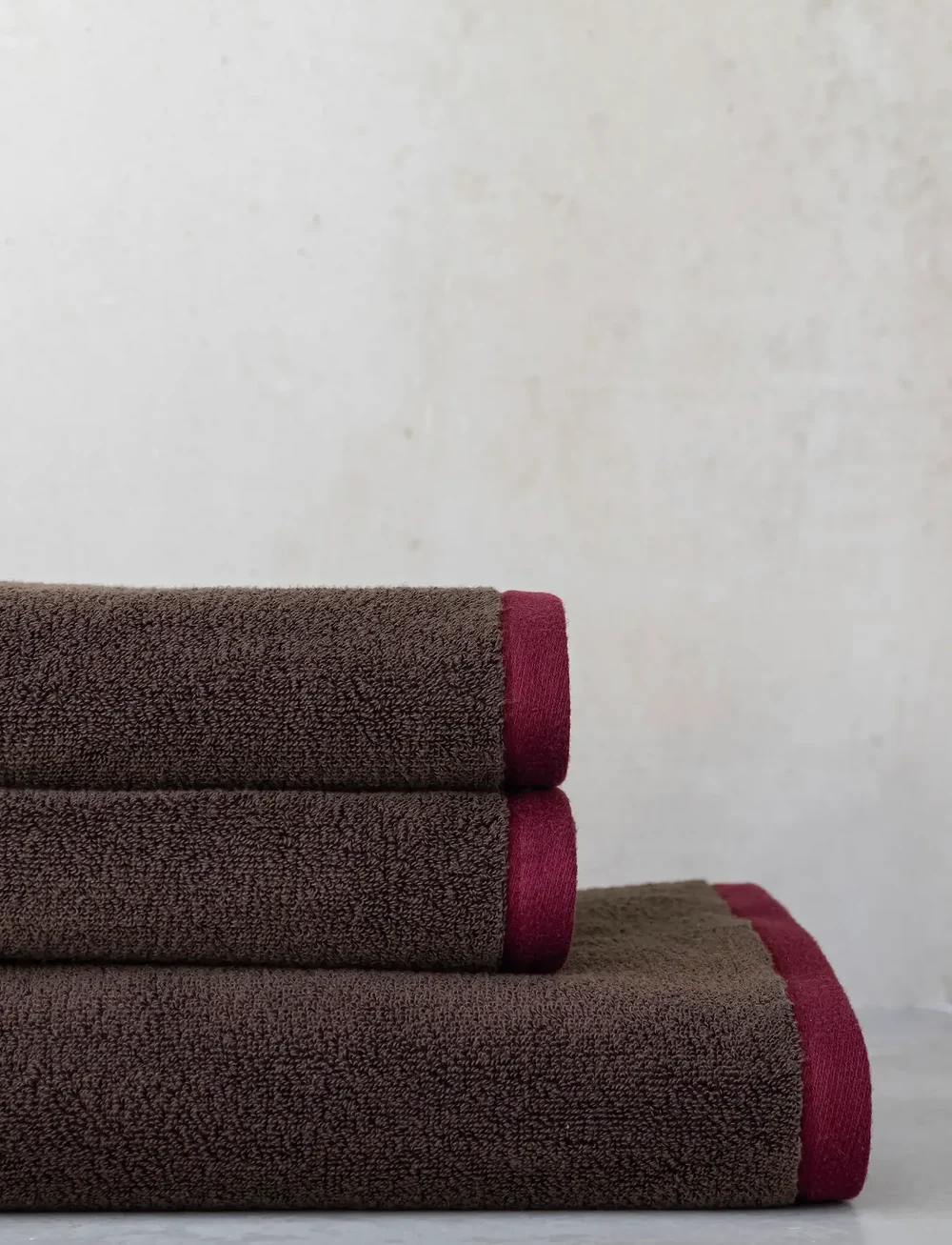 Mette Ditmer - SOFT towel - badehåndklæder - brown / sand - 2