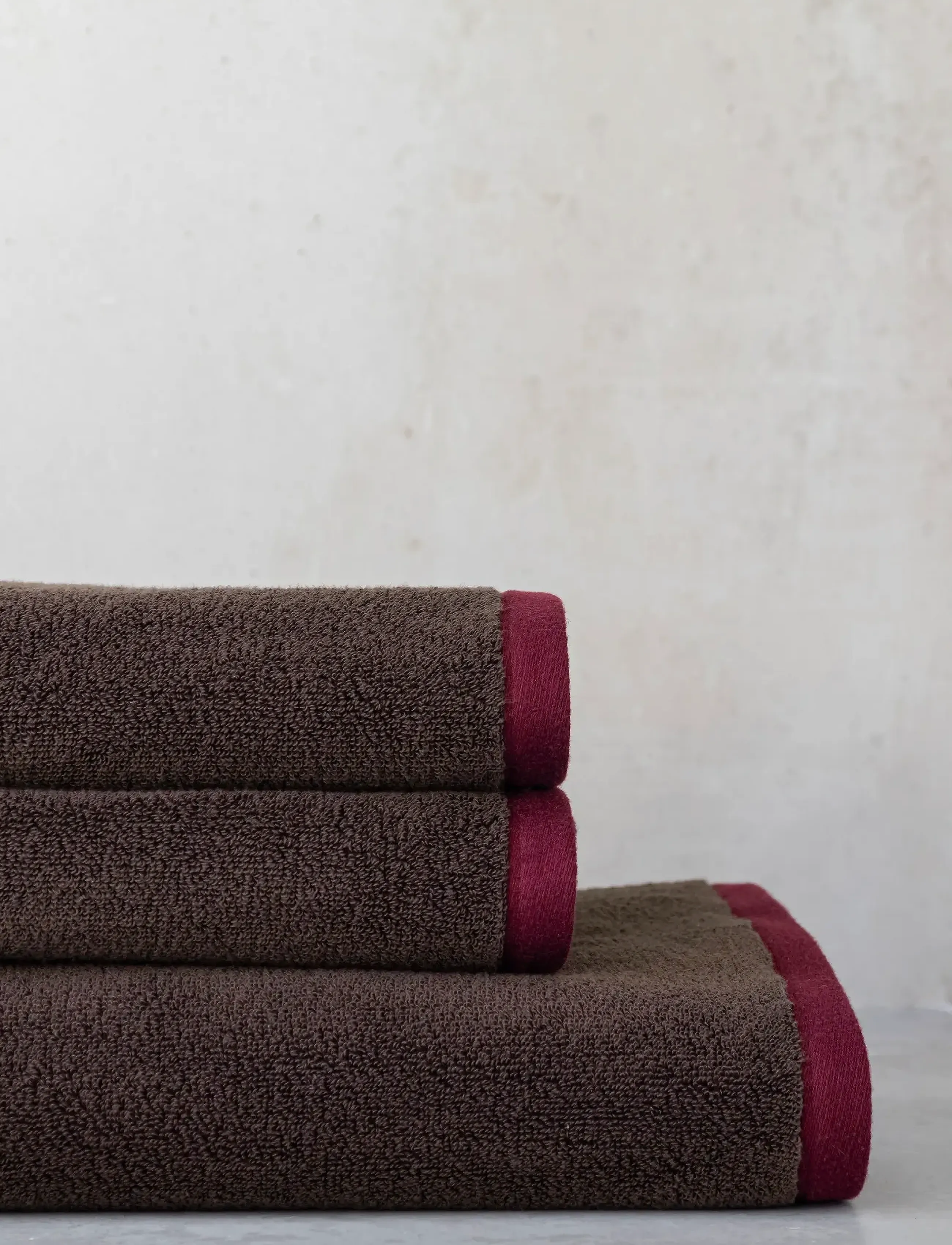 Mette Ditmer - SOFT towel - badehåndklæder - brown / sand - 2