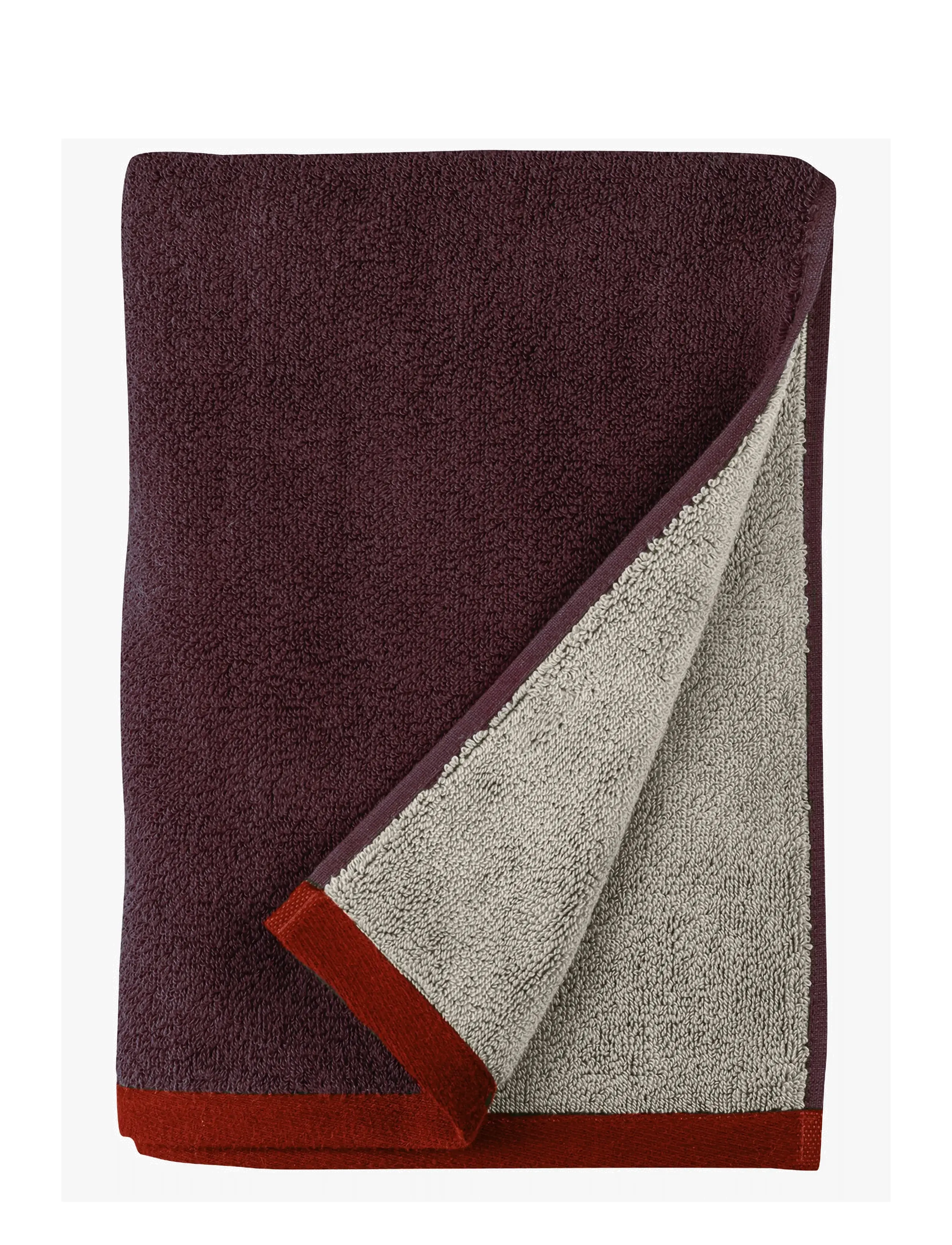 Mette Ditmer SOFT towel - Mette Ditmer - WINE / SAND / burgundy