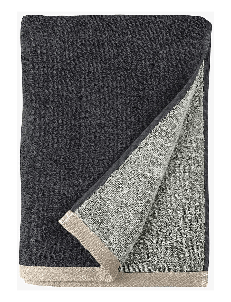 Mette Ditmer - SOFT towel - saunalinad - dark grey / light grey - 1