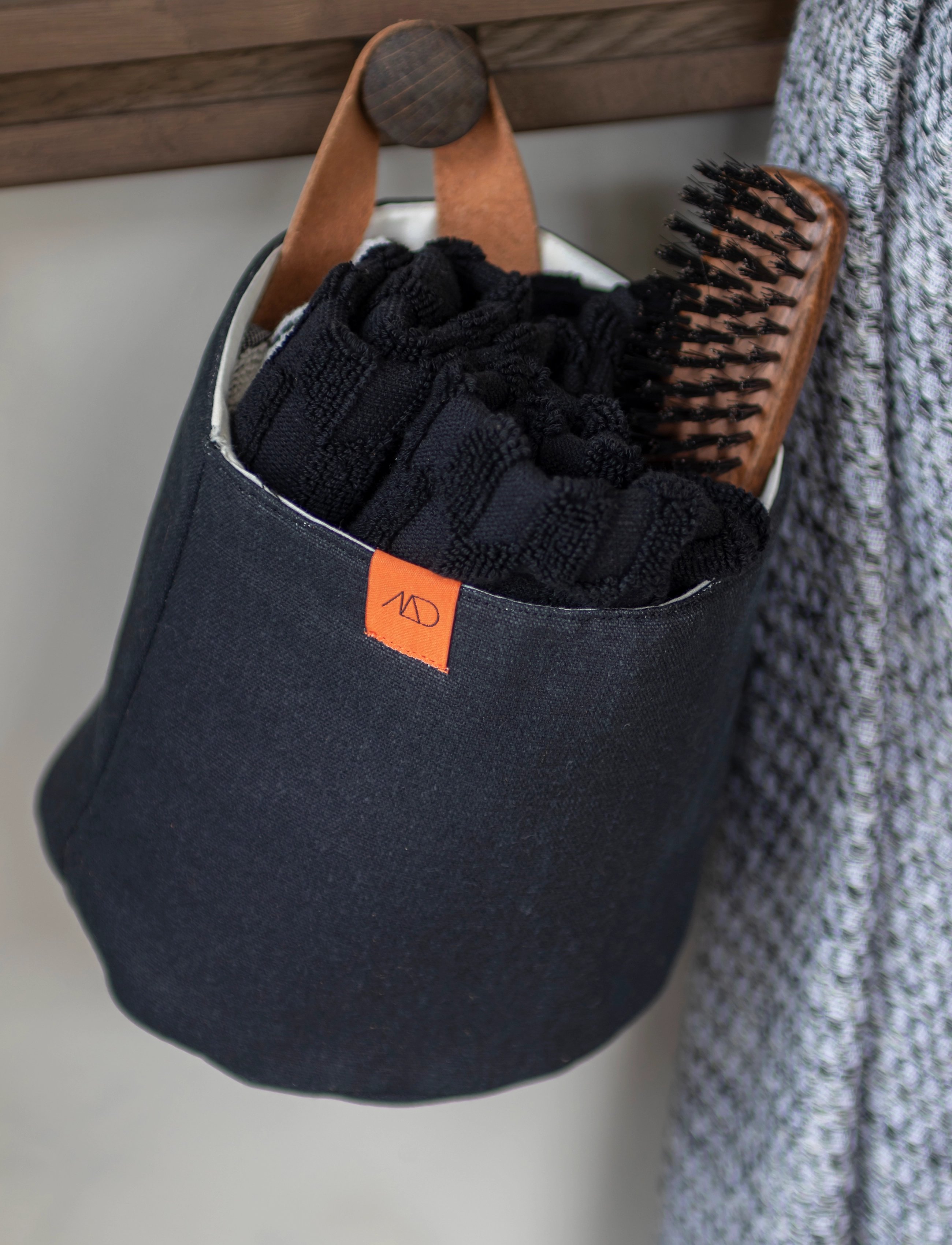 Mette Ditmer - SORTIT storage bag - storage baskets - black - 2