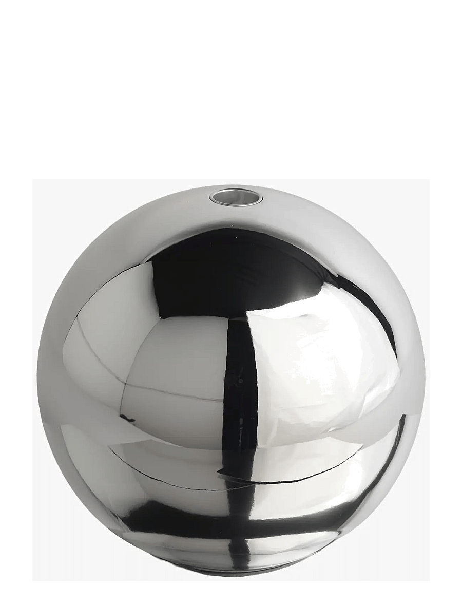 Mette Ditmer - SPHERE candle holder, large - küünlajalad - chrome - 1