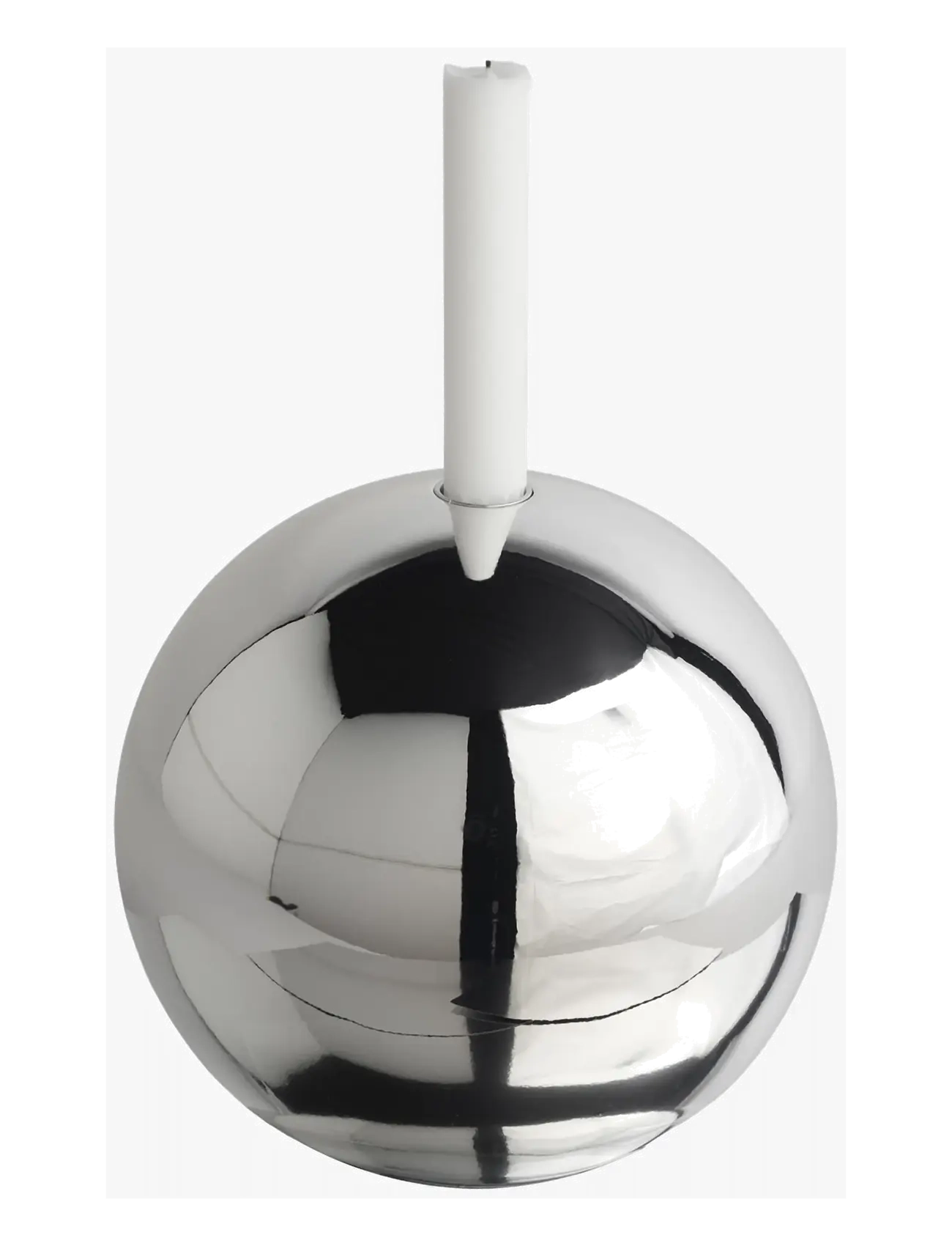 Mette Ditmer - SPHERE candle holder, large - chrome - 2