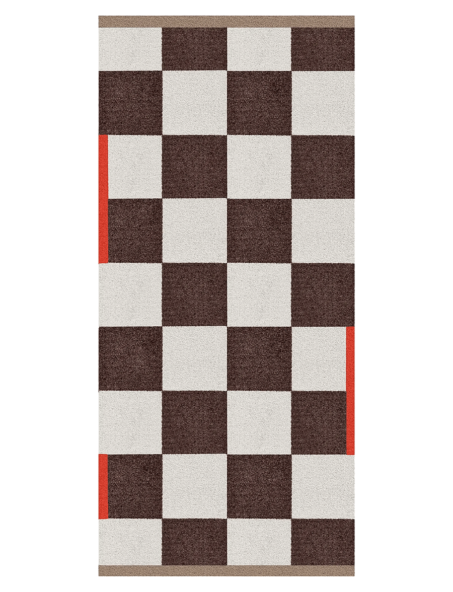 Mette Ditmer - SQUARE all-round mat, large - vaibad koridori - brown - 1
