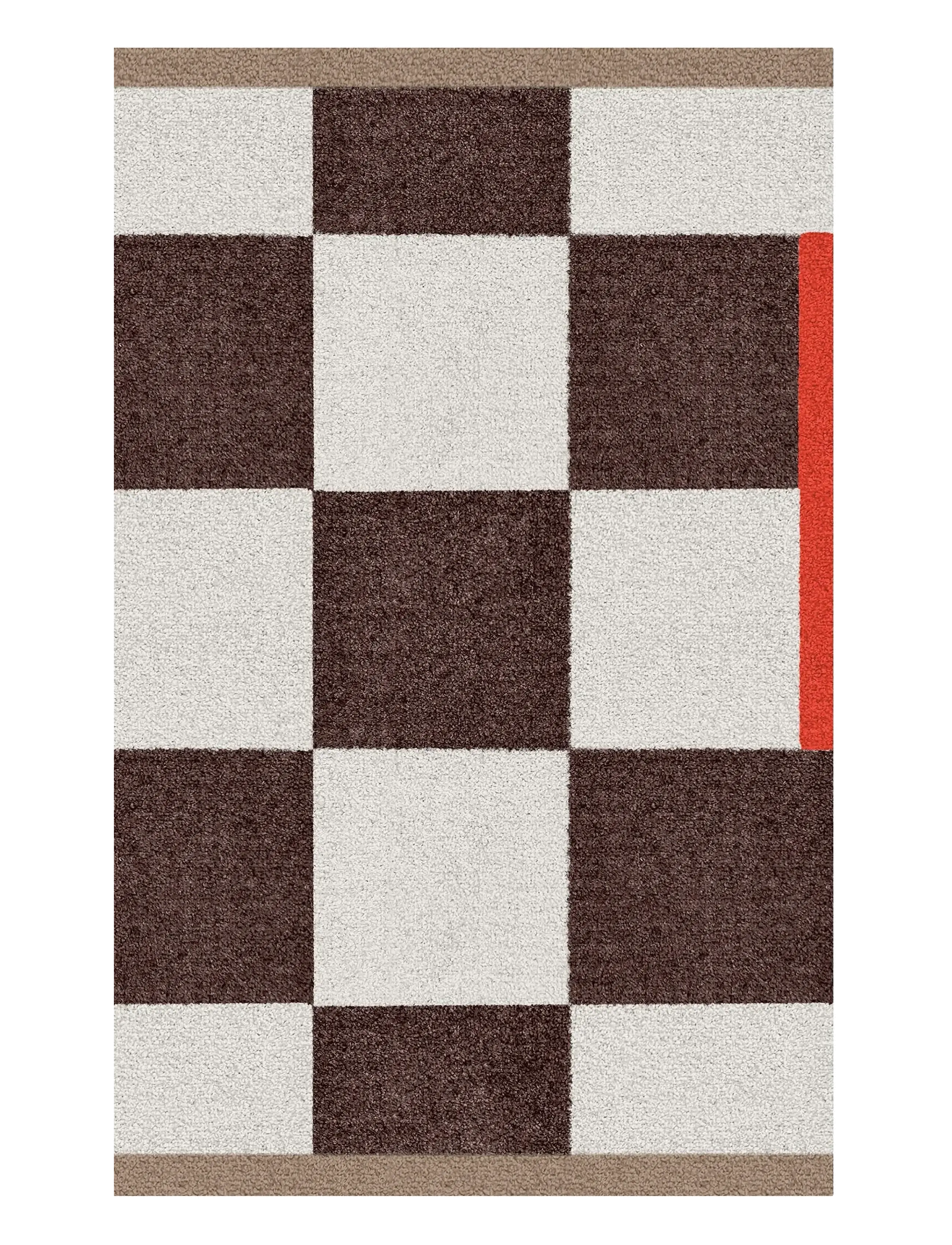 Mette Ditmer SQUARE all-round mat - Dørmåtter - BROWN / brown
