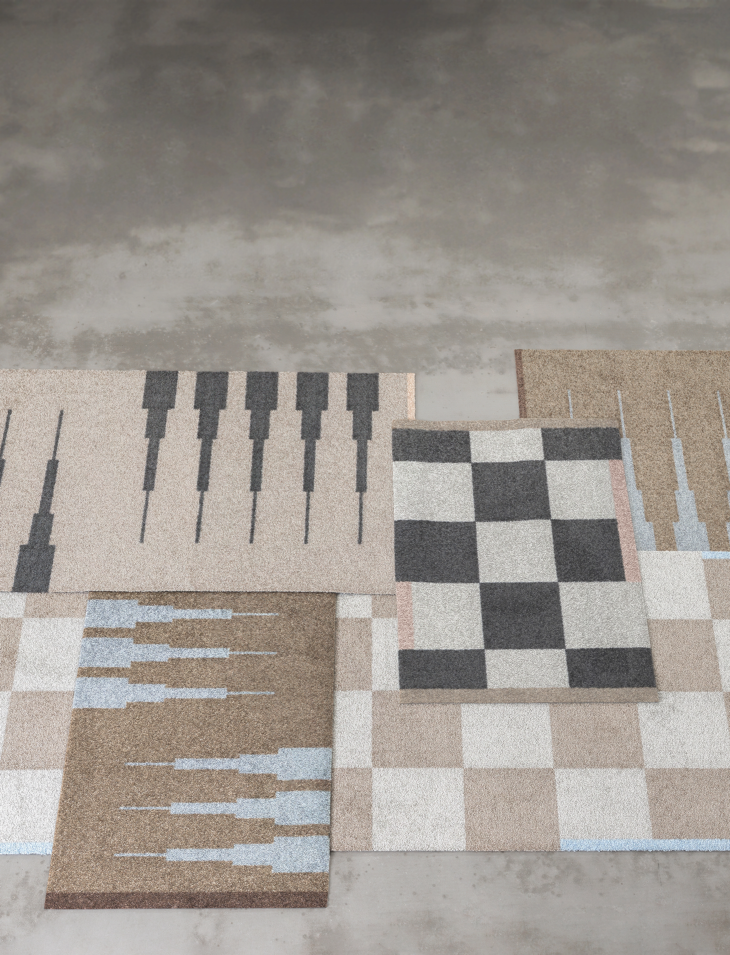 Mette Ditmer - SQUARE, all-round mat - hallway runners - dark grey - 2