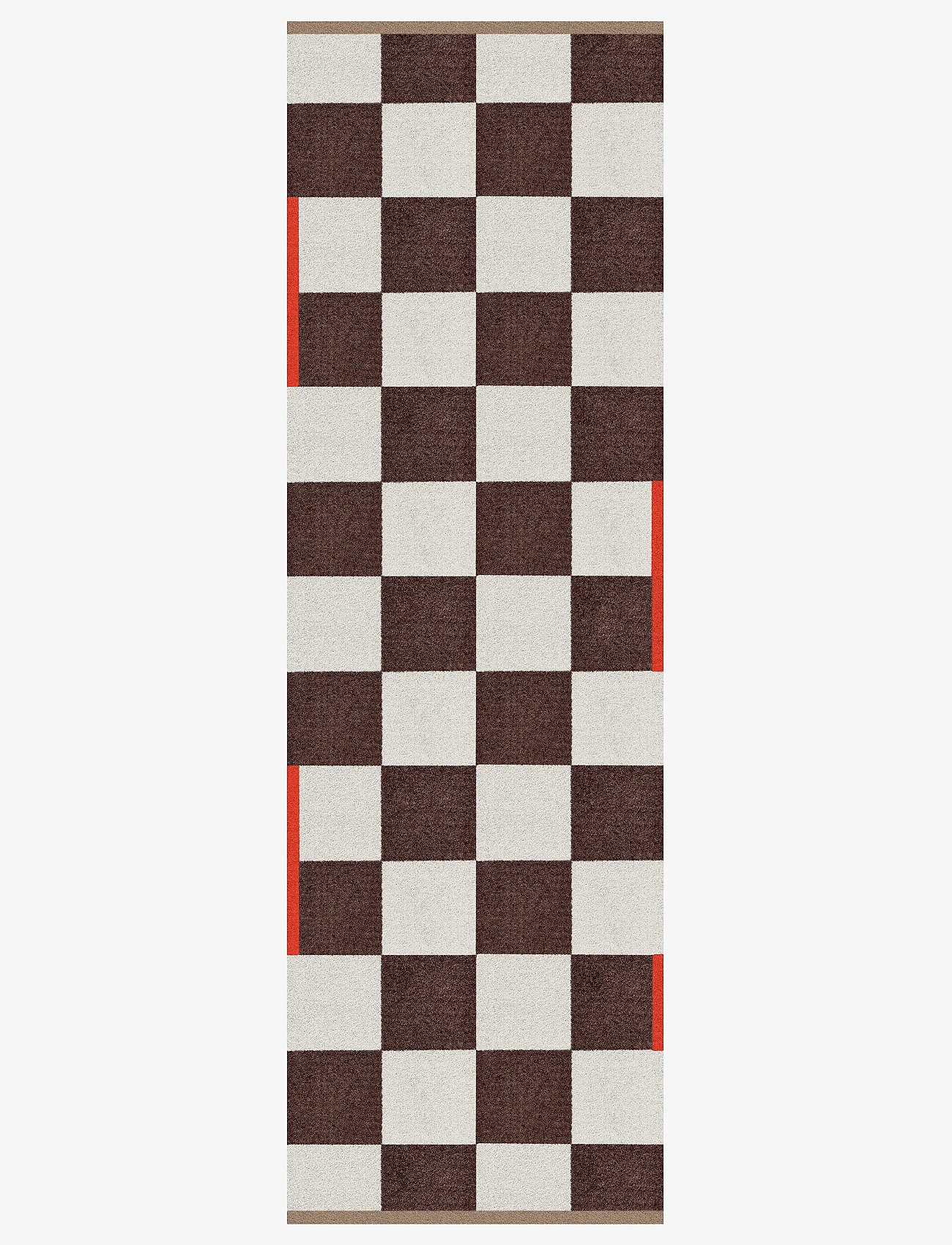 Mette Ditmer - SQUARE all-round runner - hallway runners - brown - 1