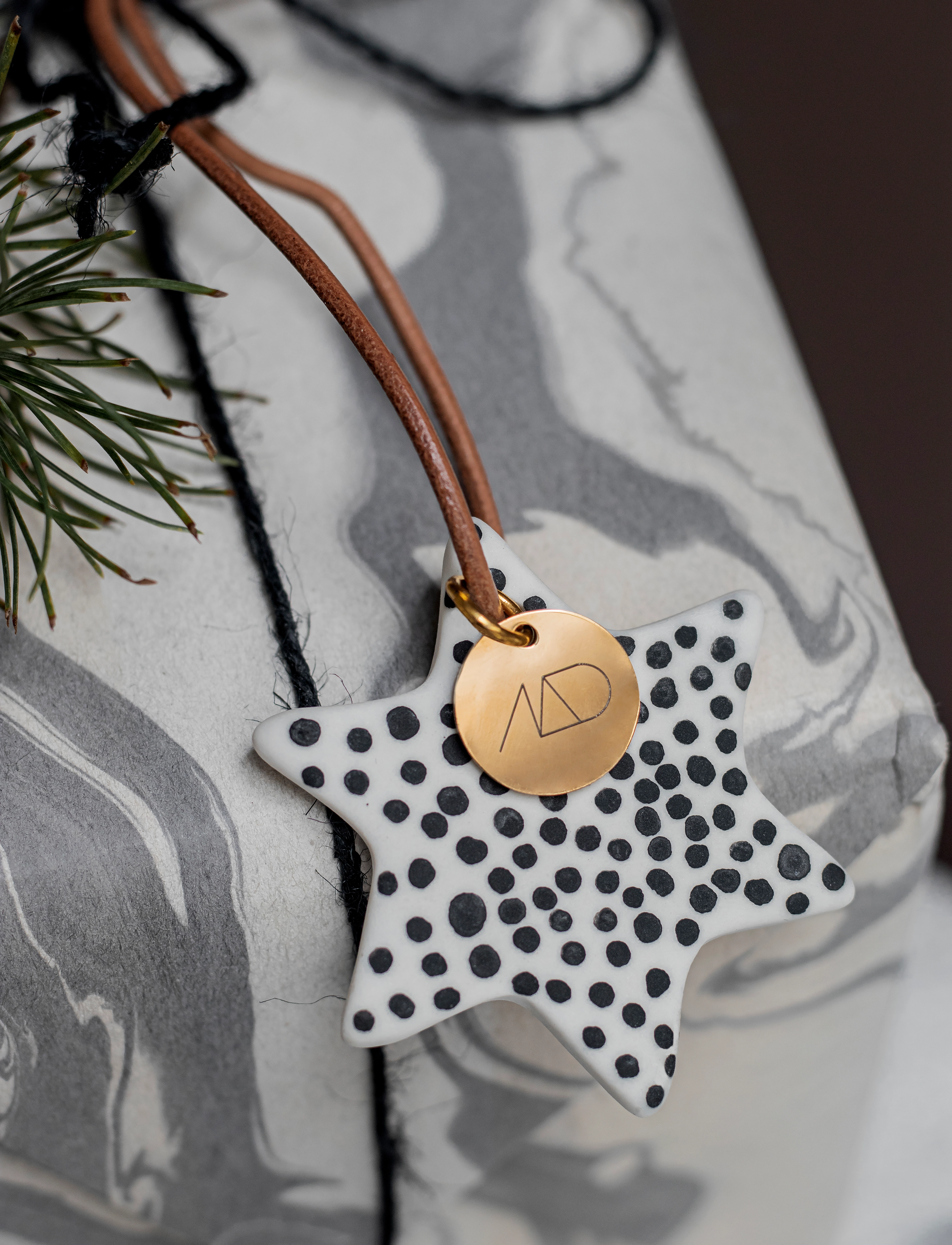 Mette Ditmer - STAR ornaments, 3-pack - weihnachtskugeln - black - 0