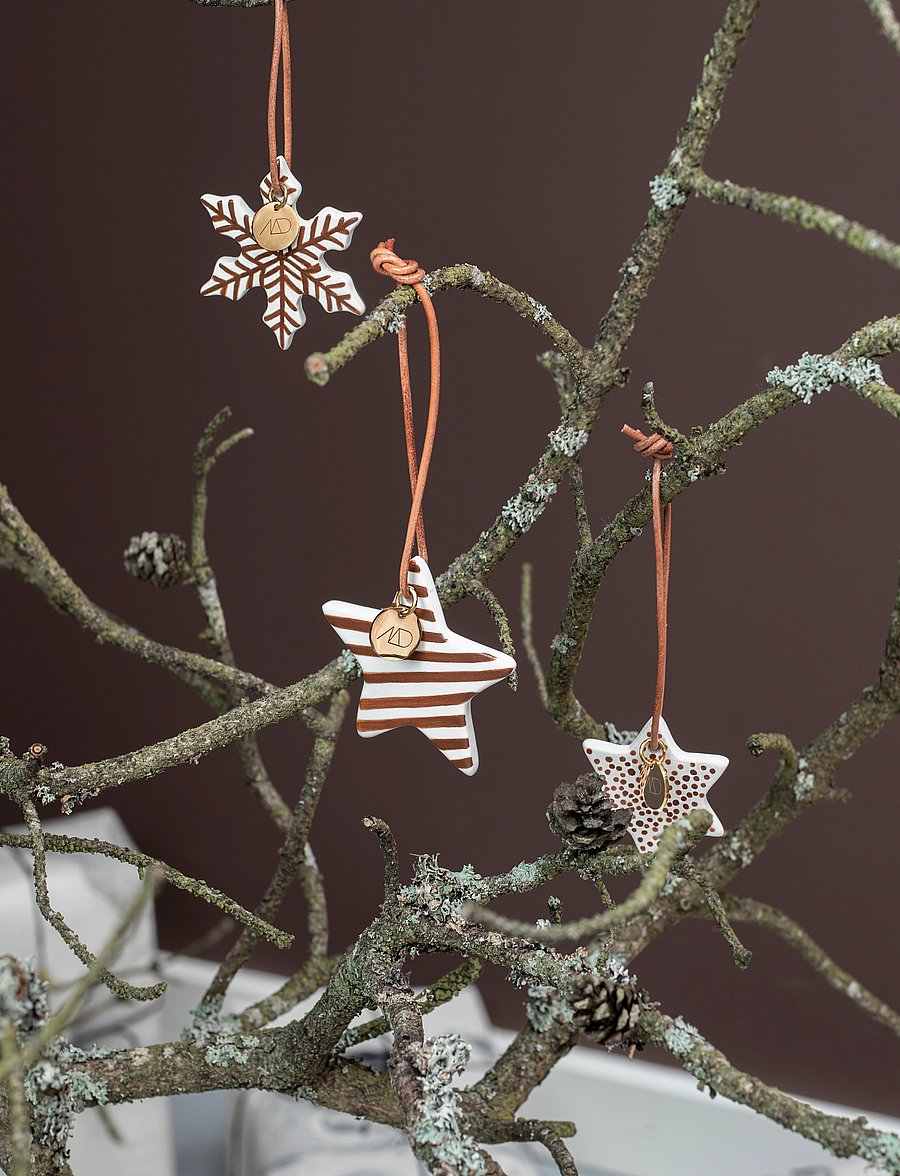 Mette Ditmer - STAR ornaments, 3-pack - die niedrigsten preise - walnut - 1
