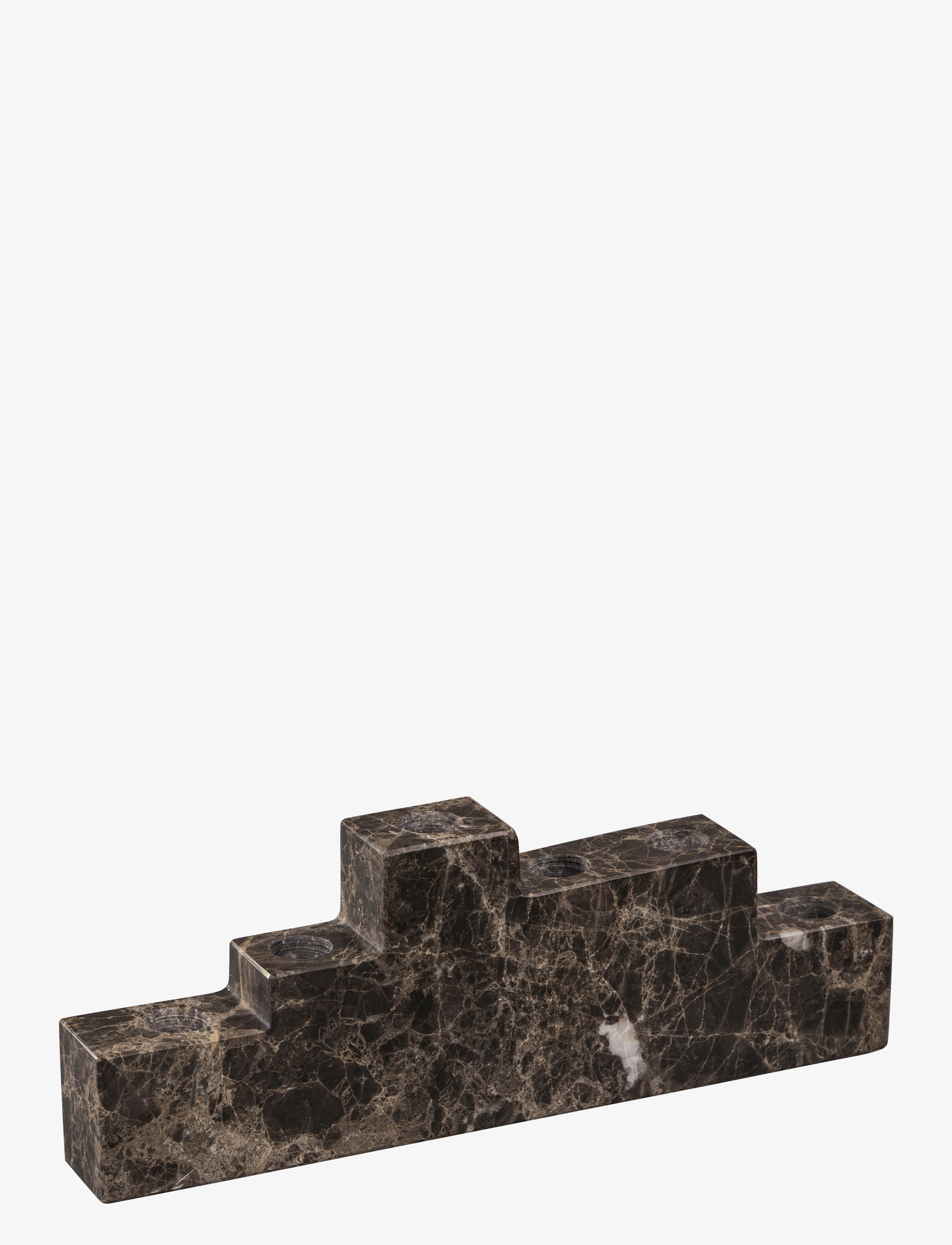 METTE DITMER Step Candleholder Braun - W4.5X L32X H11.5CM - Unisex