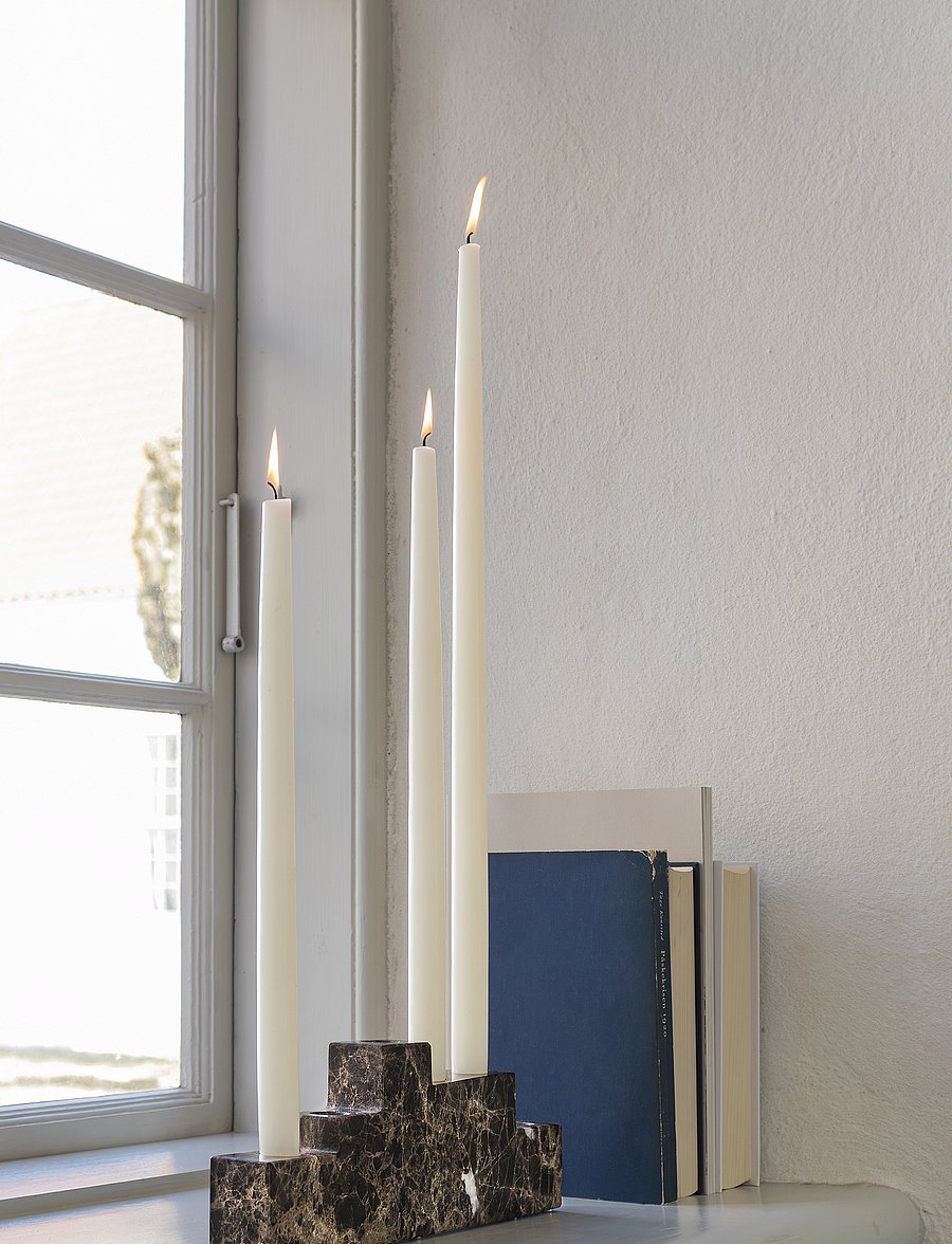 Mette Ditmer - STEP candleholder - kerzenständer - brown - 0