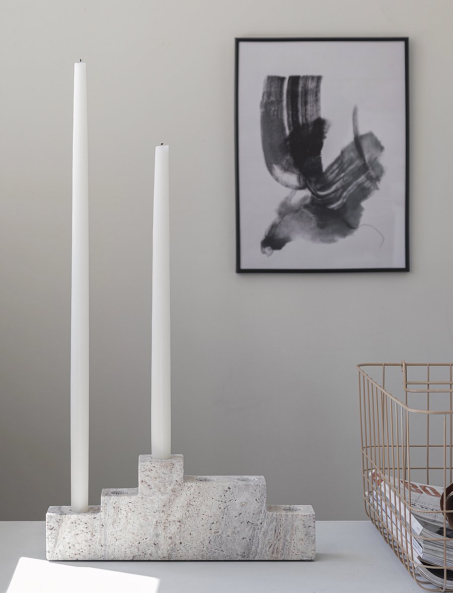 Mette Ditmer - STEP candleholder - küünlajalad - chalk - 0
