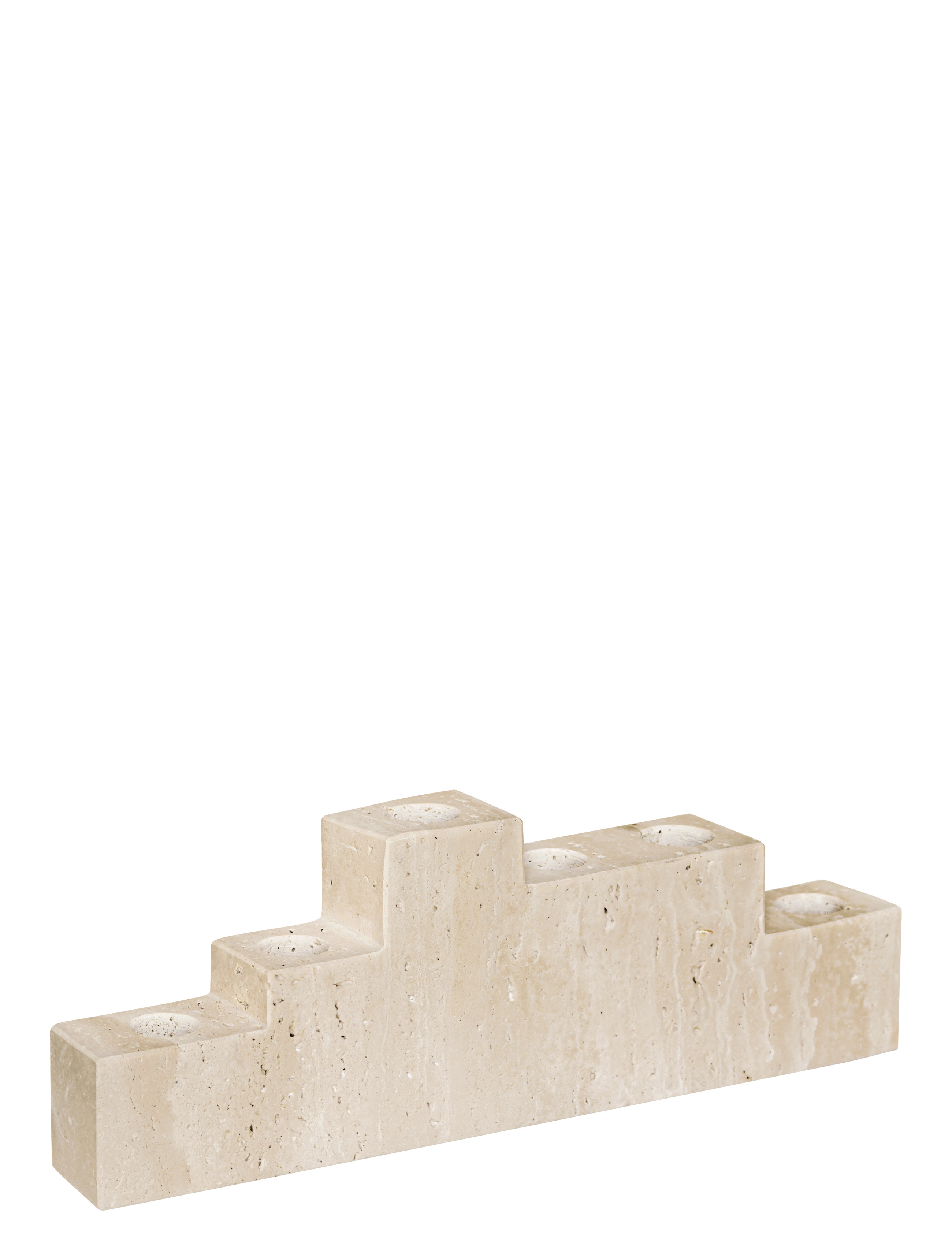METTE DITMER Step Candleholder Beige - W4.5X L32X H11.5CM - Unisex