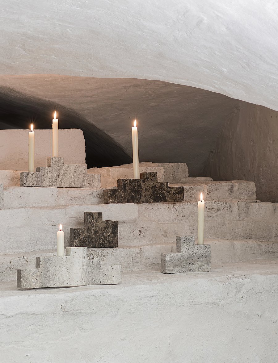 Mette Ditmer - STEP candleholder - küünlajalad - brown - 2