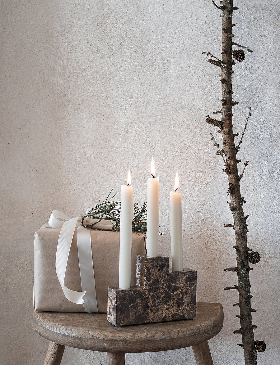 Mette Ditmer - STEP candleholder - küünlajalad - brown - 3