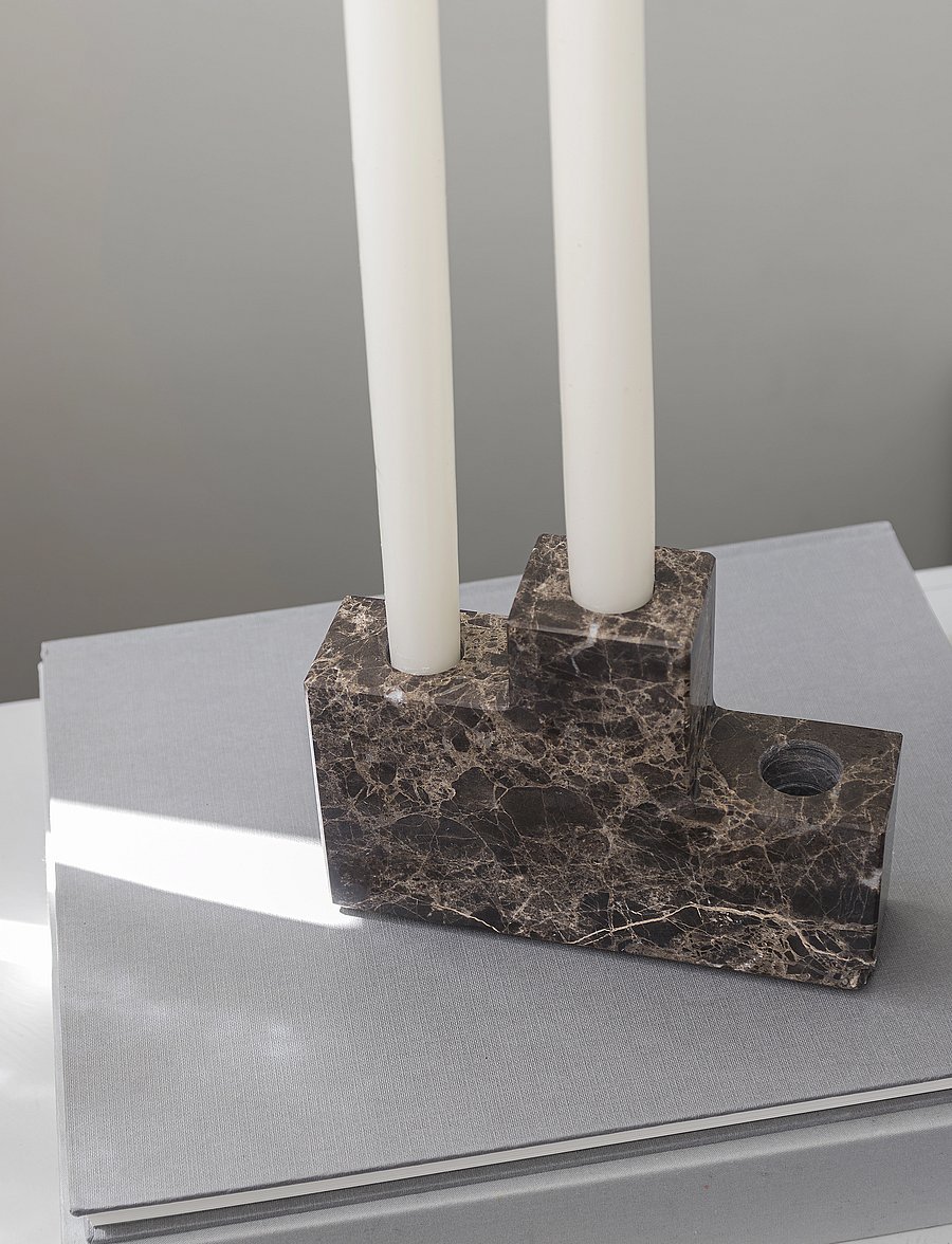 Mette Ditmer - STEP candleholder - küünlajalad - brown - 4