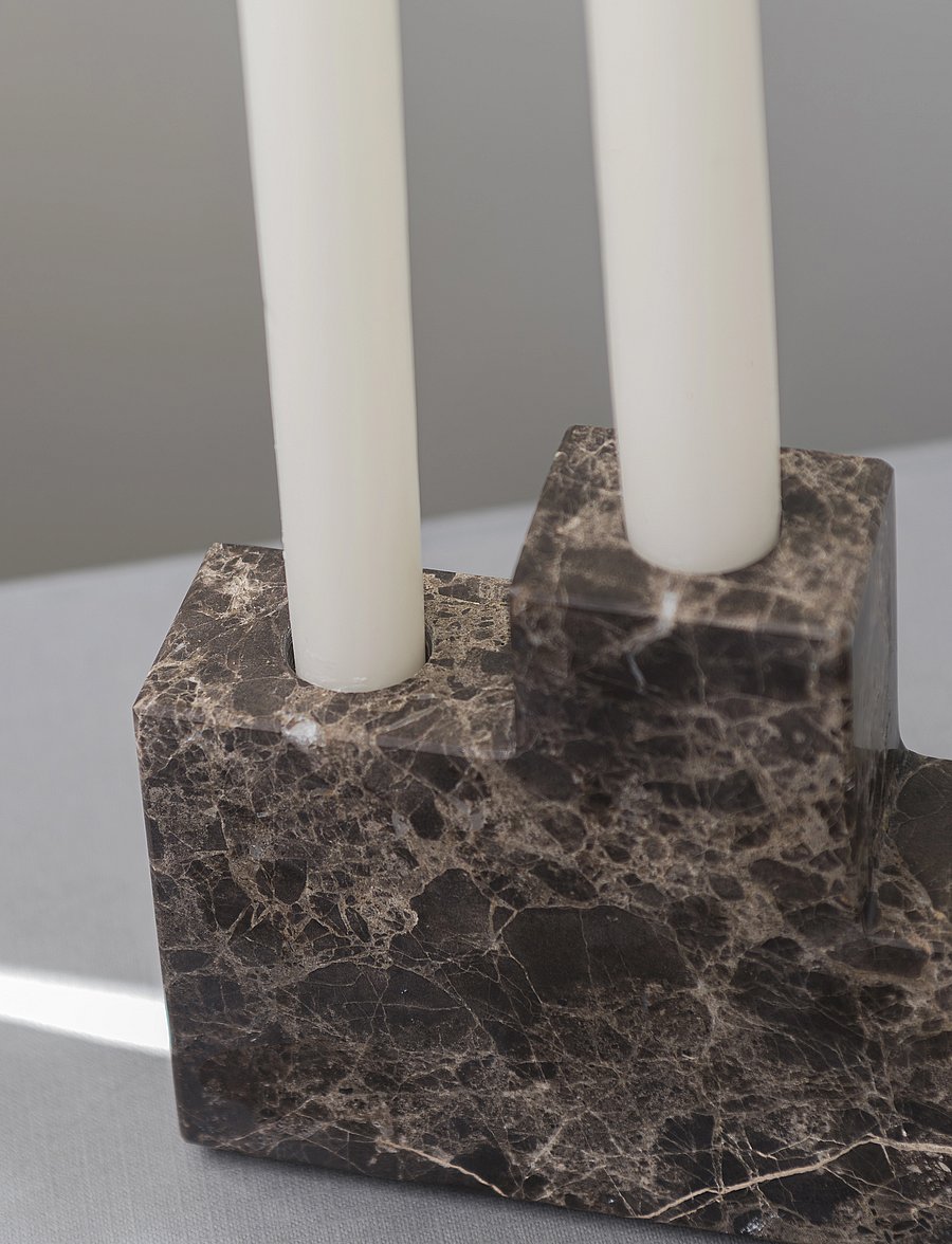 Mette Ditmer - STEP candleholder - küünlajalad - brown - 5