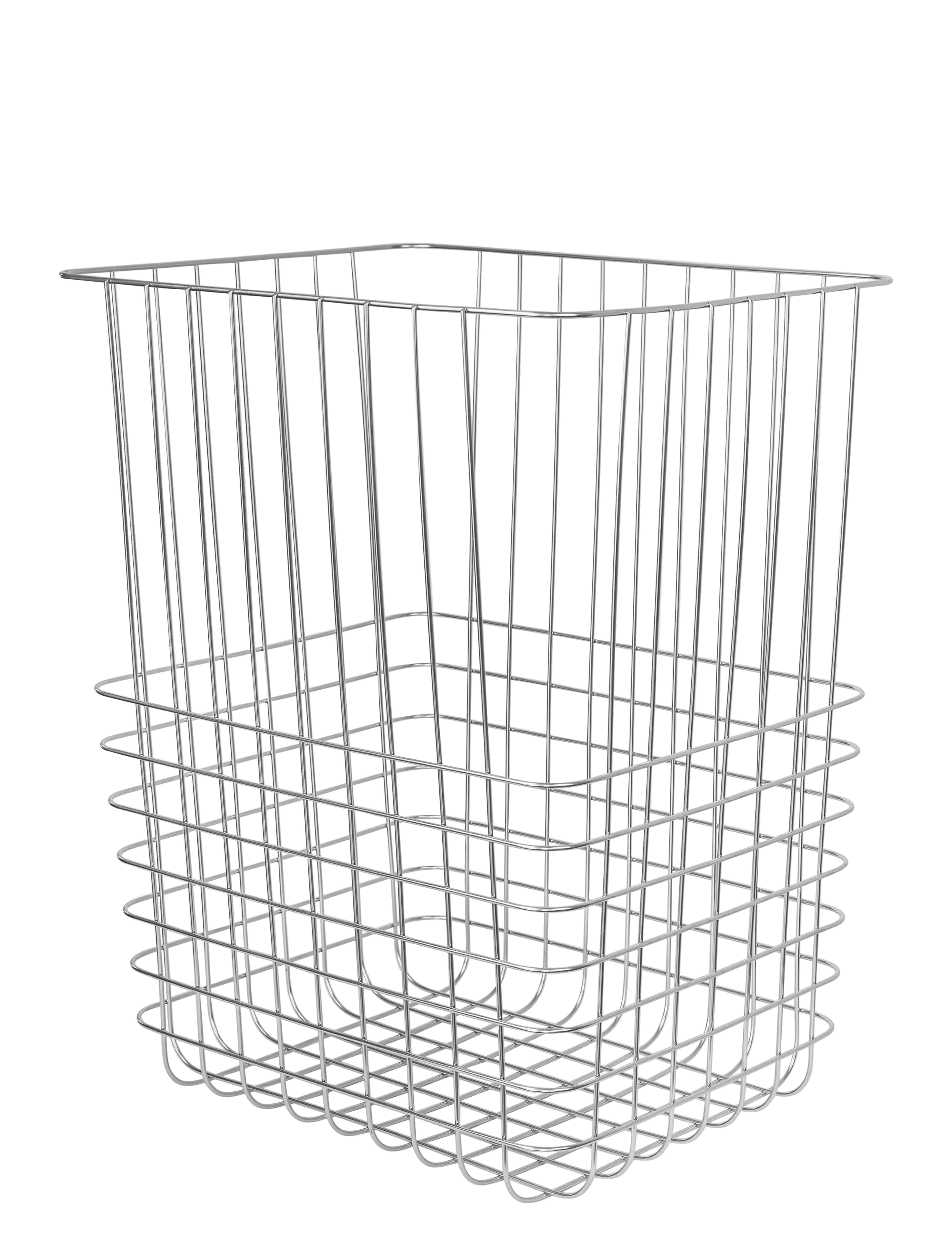 Mette Ditmer - STORE-IT basket with canvas bag, large - wäschekörbe - chrome - 2