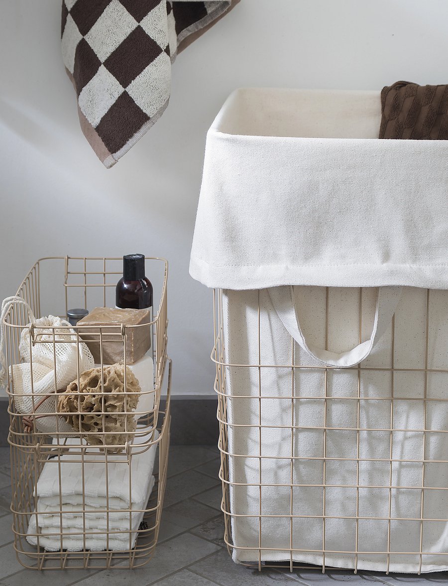 Mette Ditmer - STORE-IT basket with canvas bag - hoiukorvid - sand - 0