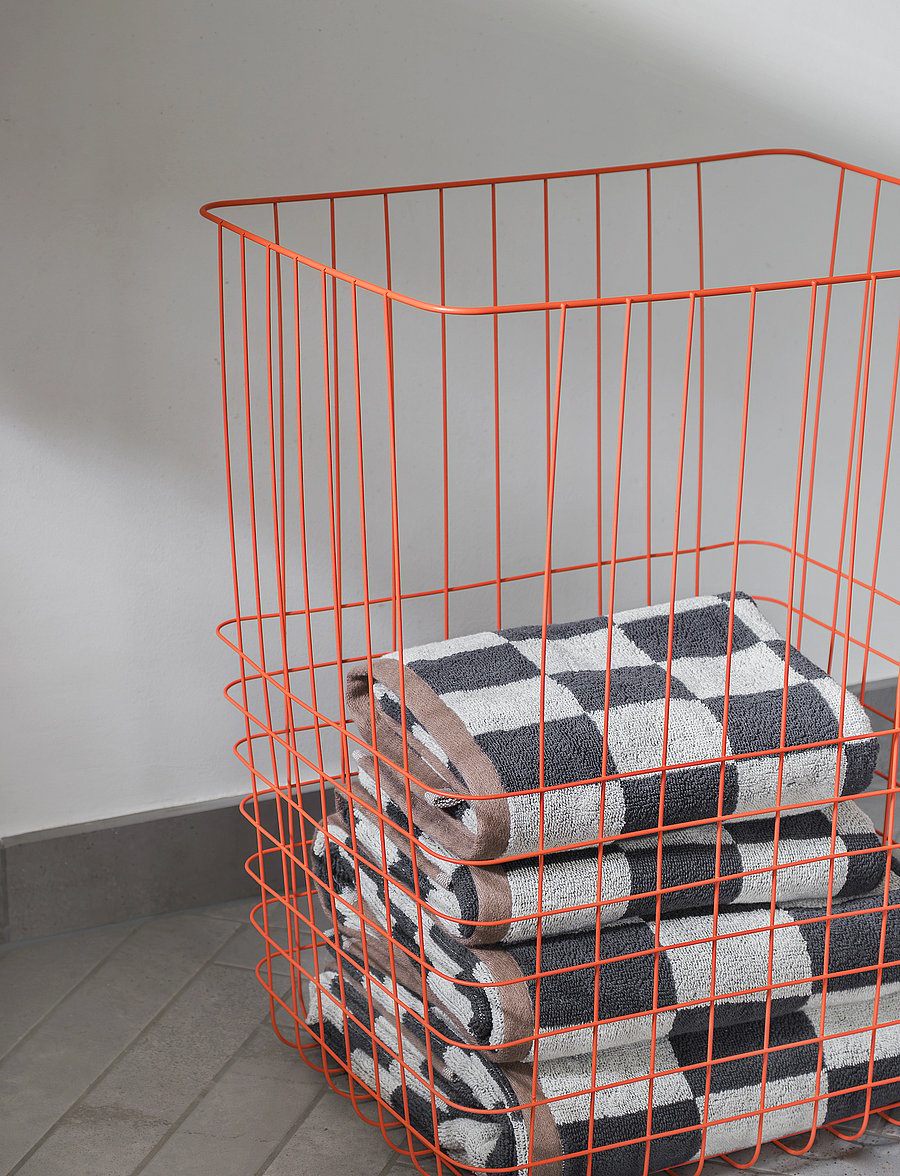 Mette Ditmer - STORE-IT basket with canvas bag - aufbewahrungskörbe - orange - 0