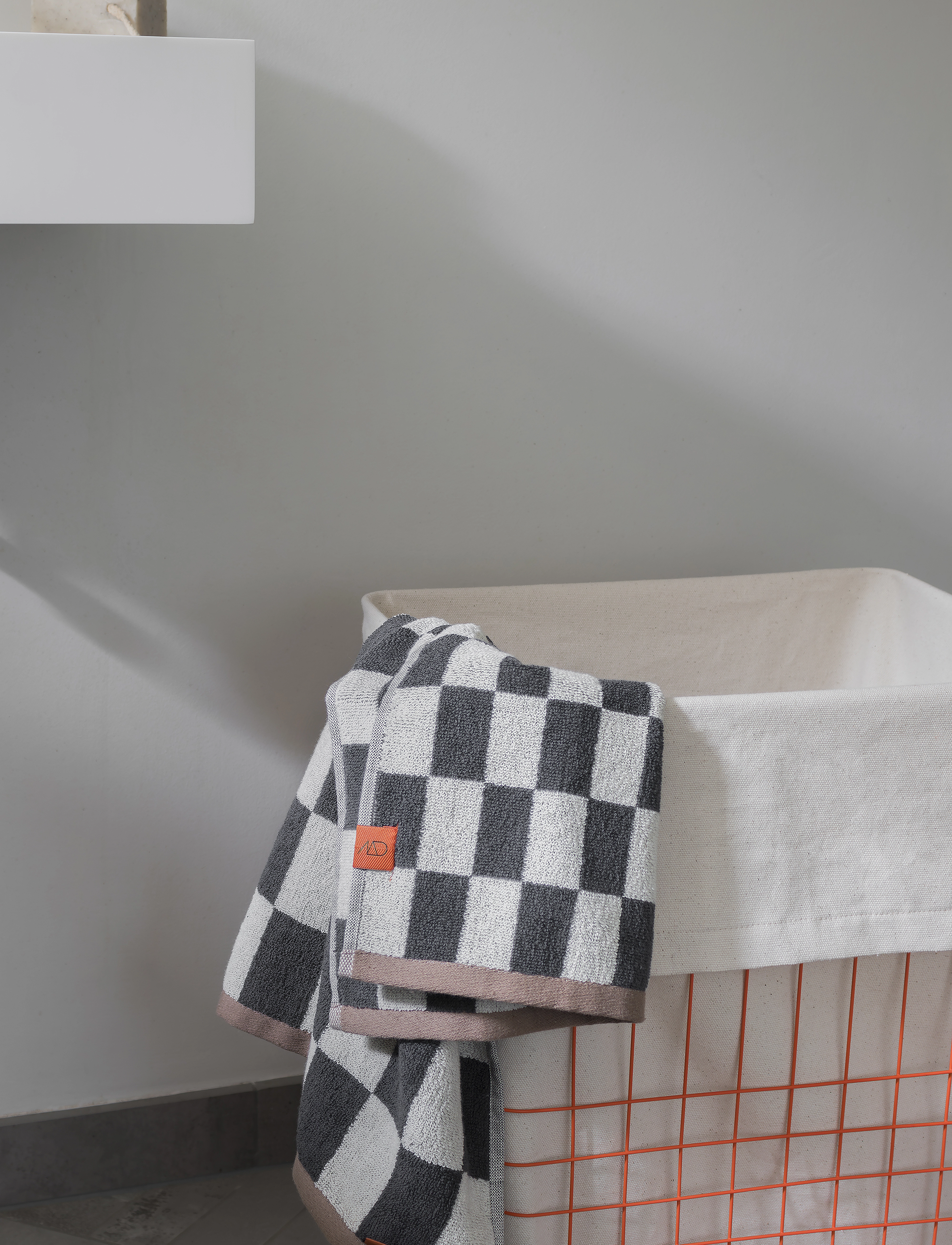 Mette Ditmer - STORE-IT basket with canvas bag - aufbewahrungskörbe - orange - 3